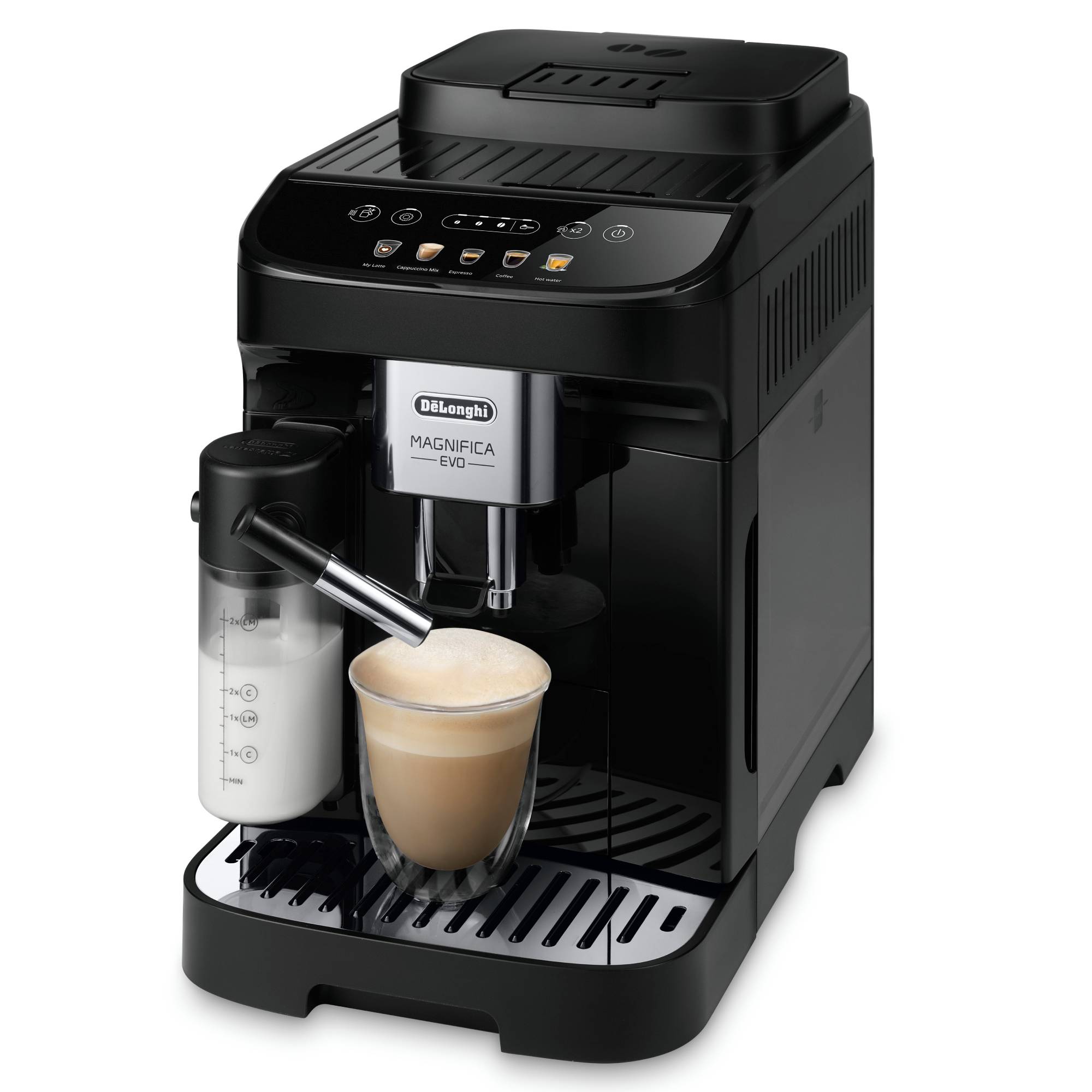Delonghi Magnifica Evo Coffee Machine Black - | Bing Lee - Bing Lee