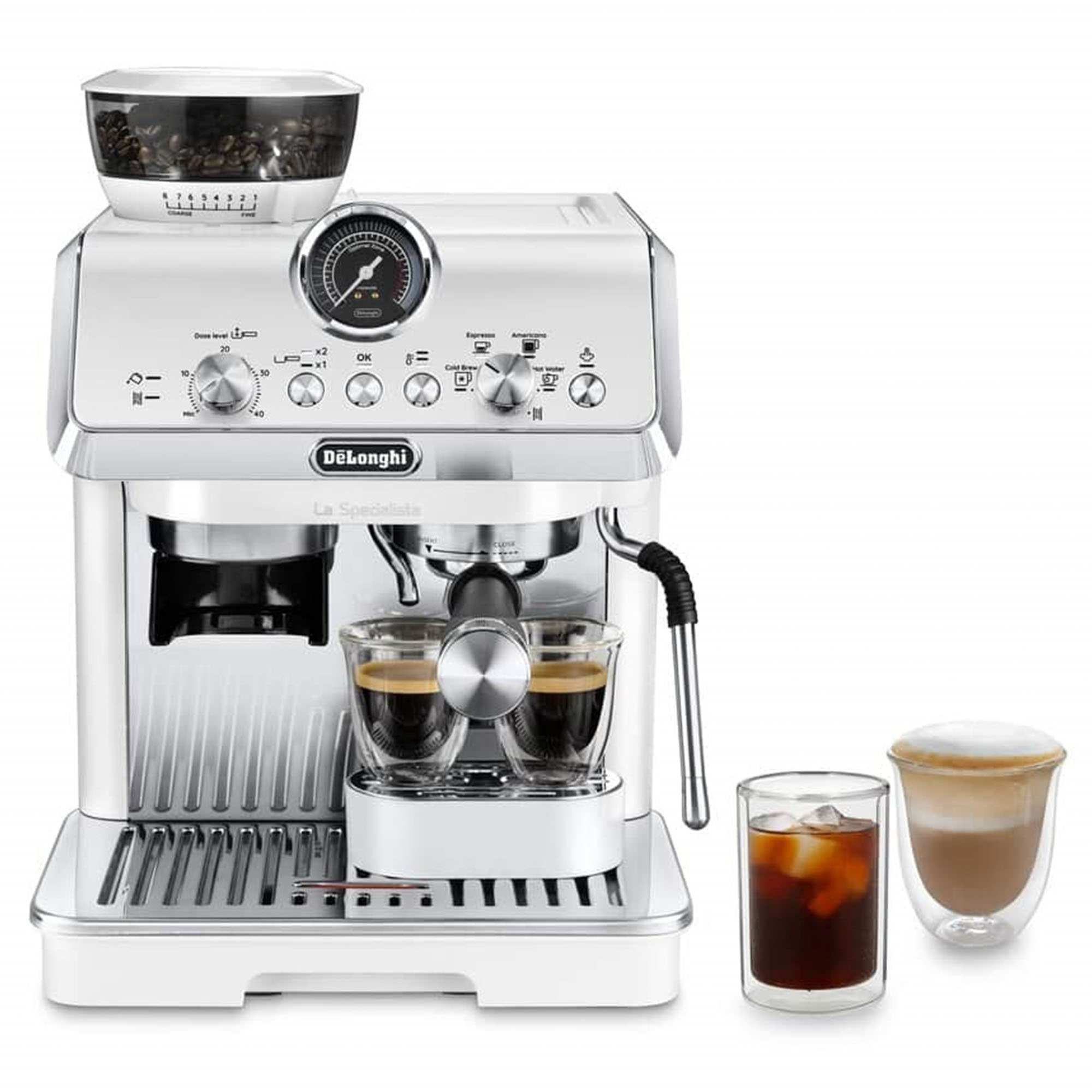 Delonghi La Specialista Arte Evo Manual Coffee Machine - White EC9255WI