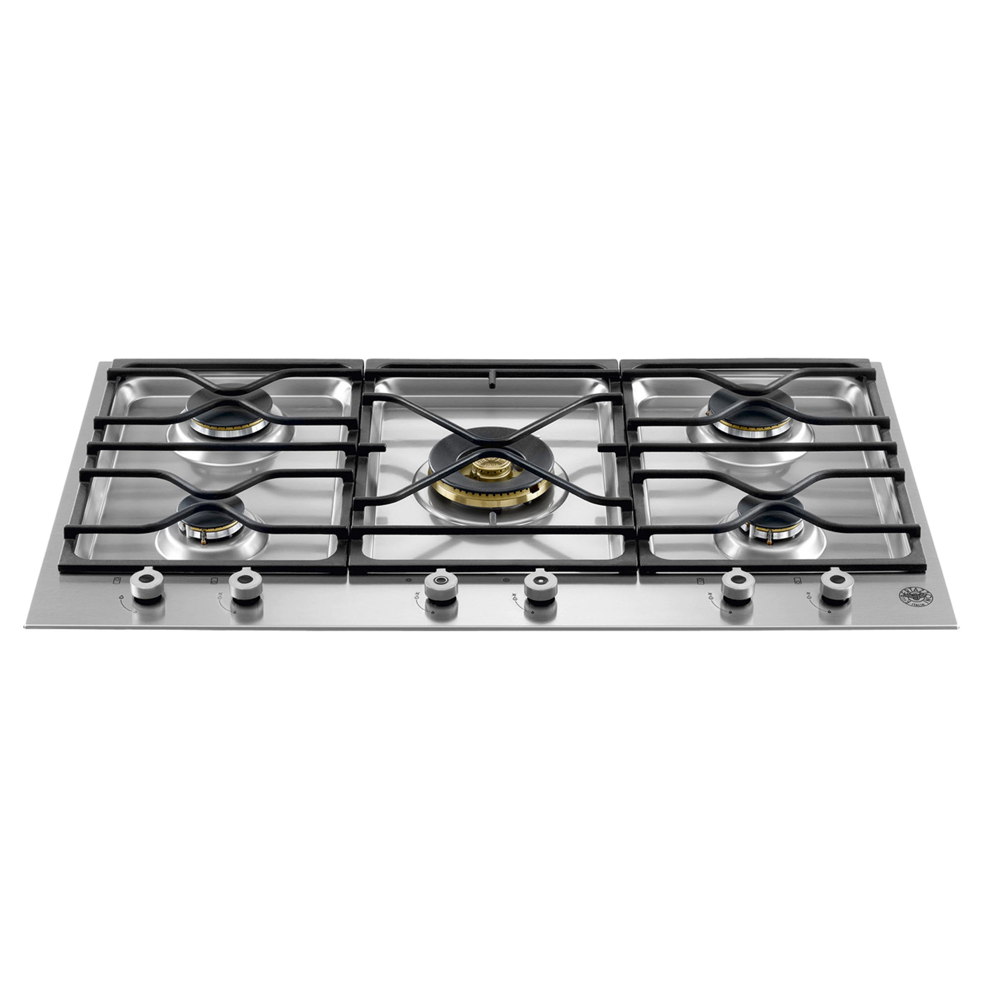 Bertazzoni Pro 900mm Segmented 5 Burner Left Wok - Stainless Steel PM36500X