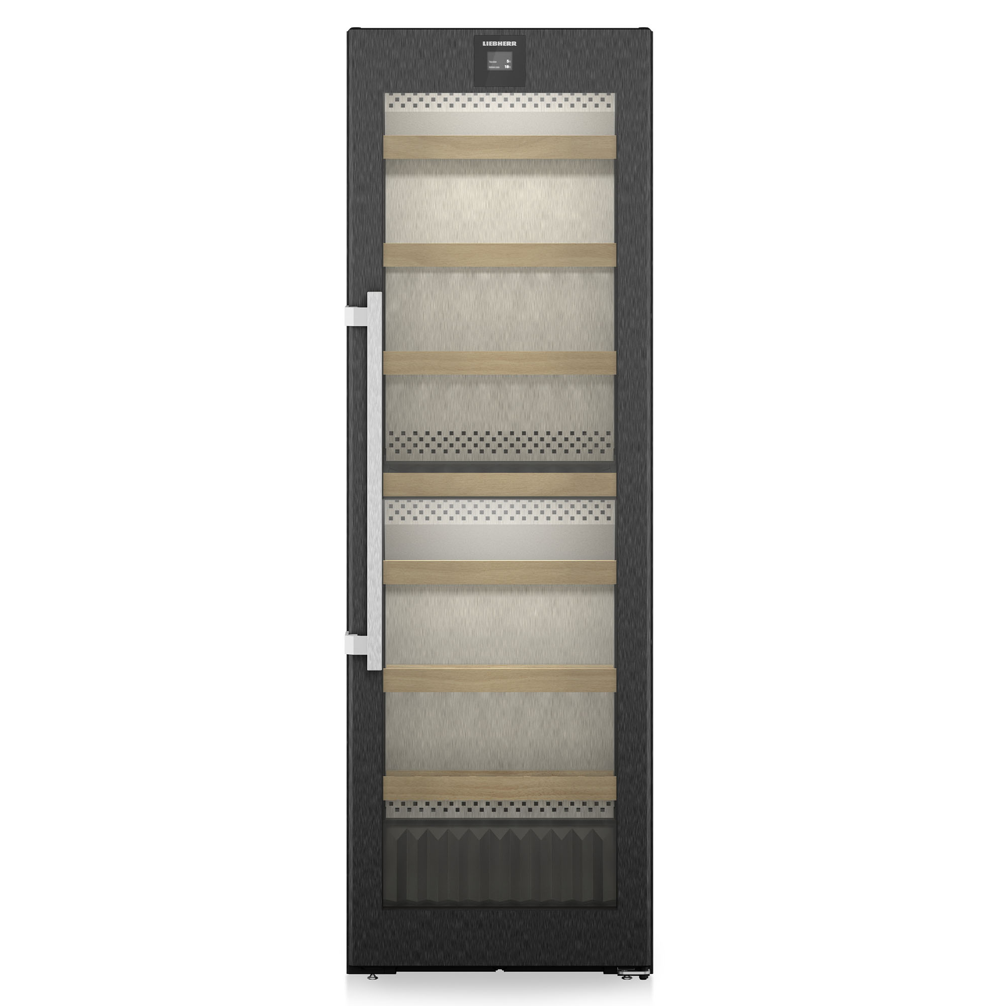 Liebherr 155 Bottle Dual Zone Wine Fridge - Black Steel WPBS5262RHH