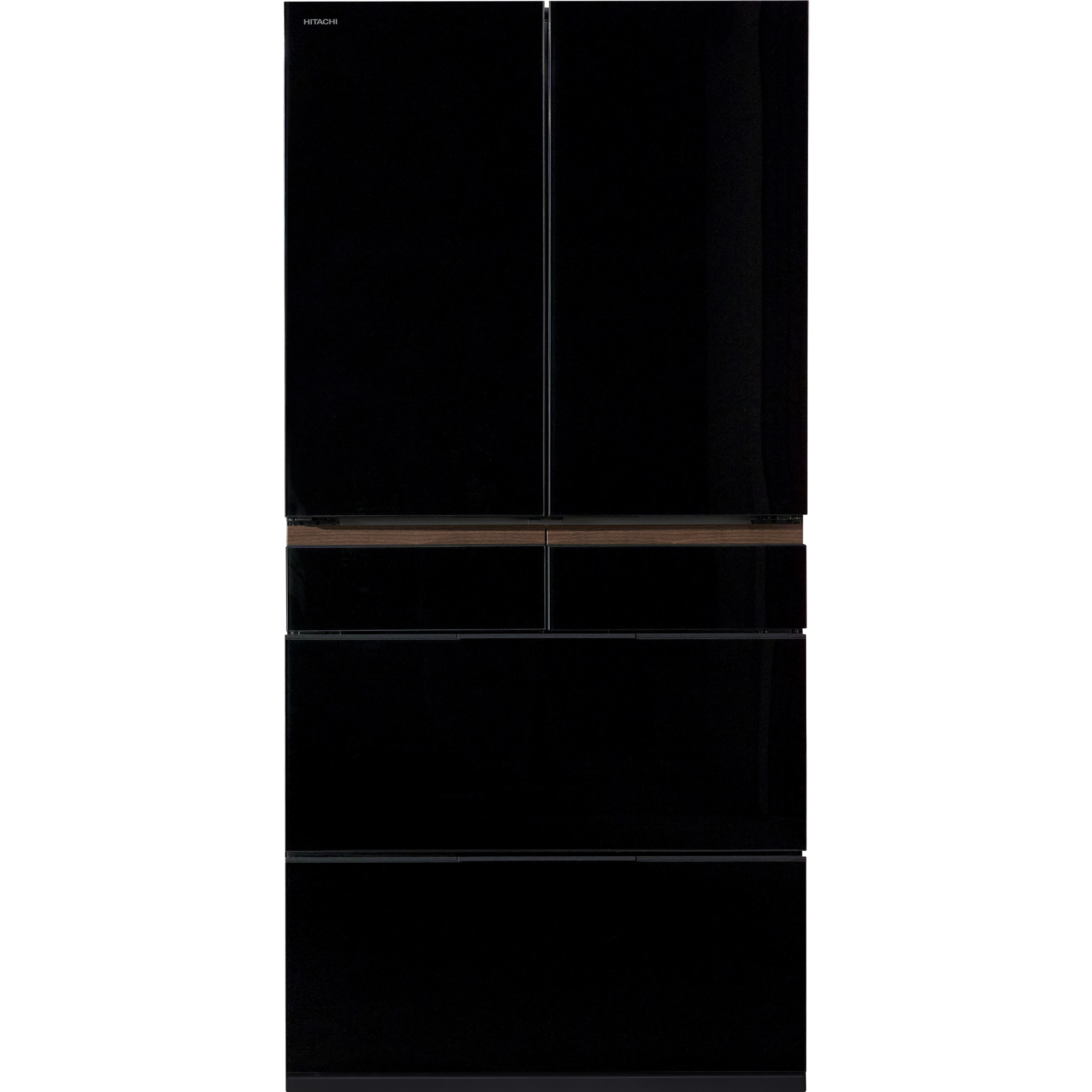 Hitachi 670L Multi Door Fridge - Crystal Black R-GW670TAXK - Bing Lee