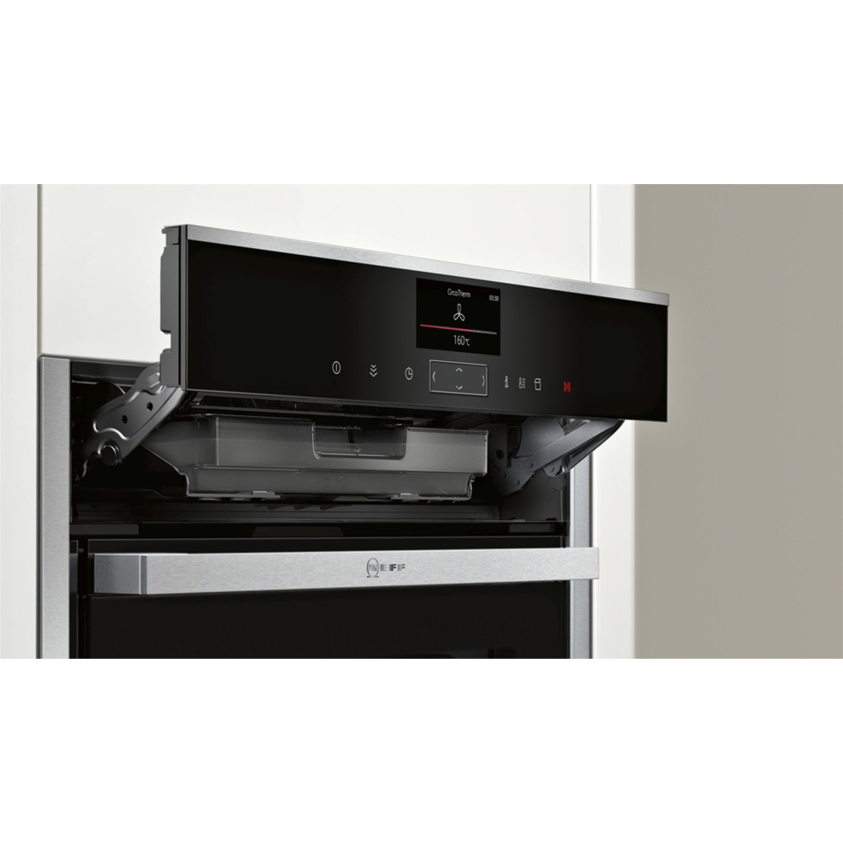 Neff N 90 Builtin oven with added steam function 60 cm Stainless steel