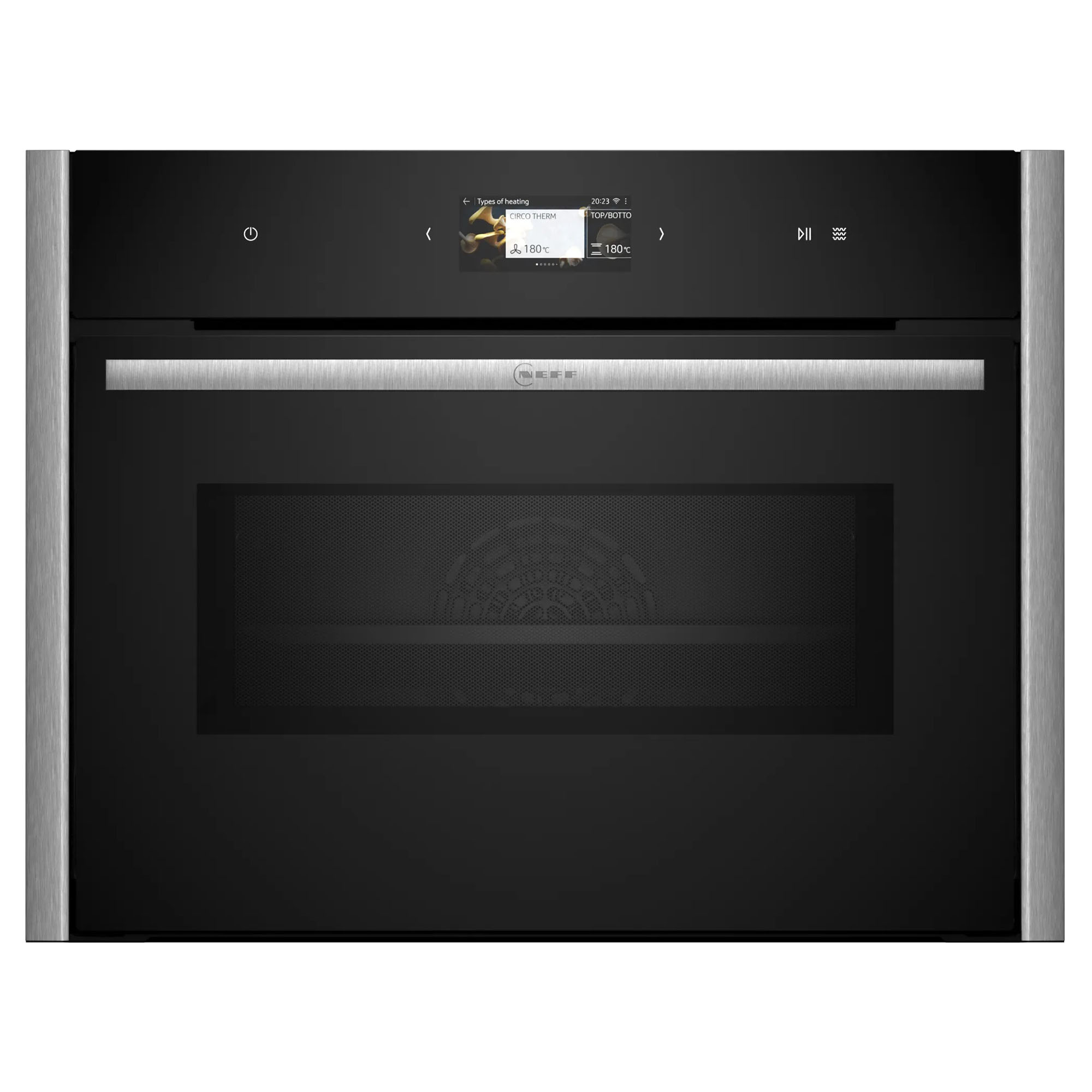Neff Compact Oven with Microwave with Metallic Silver Side Trims / Handle C29MS3AY0-MS