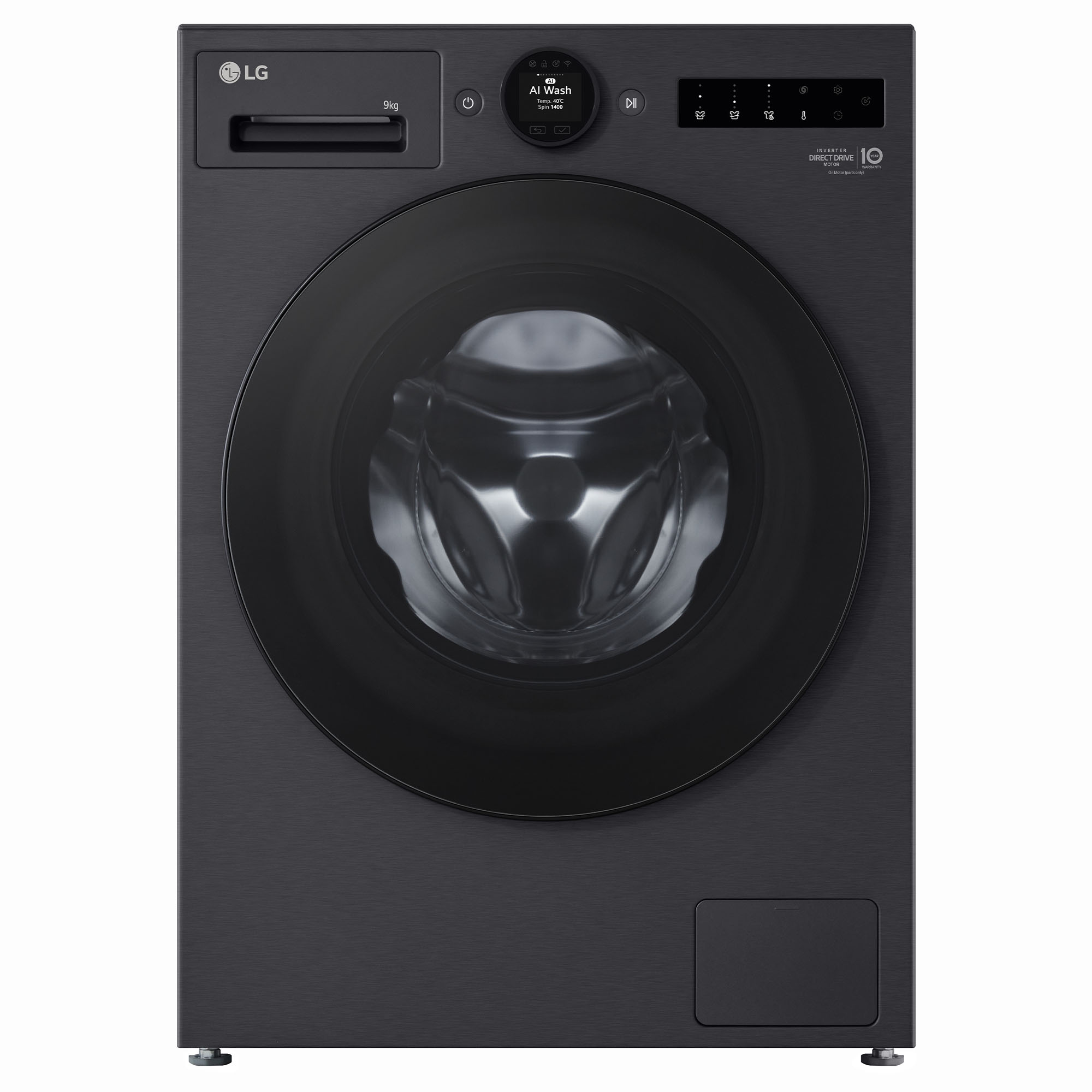 LG 9kg Series 9 Matte Black Front Load Washer WX9-1409MB