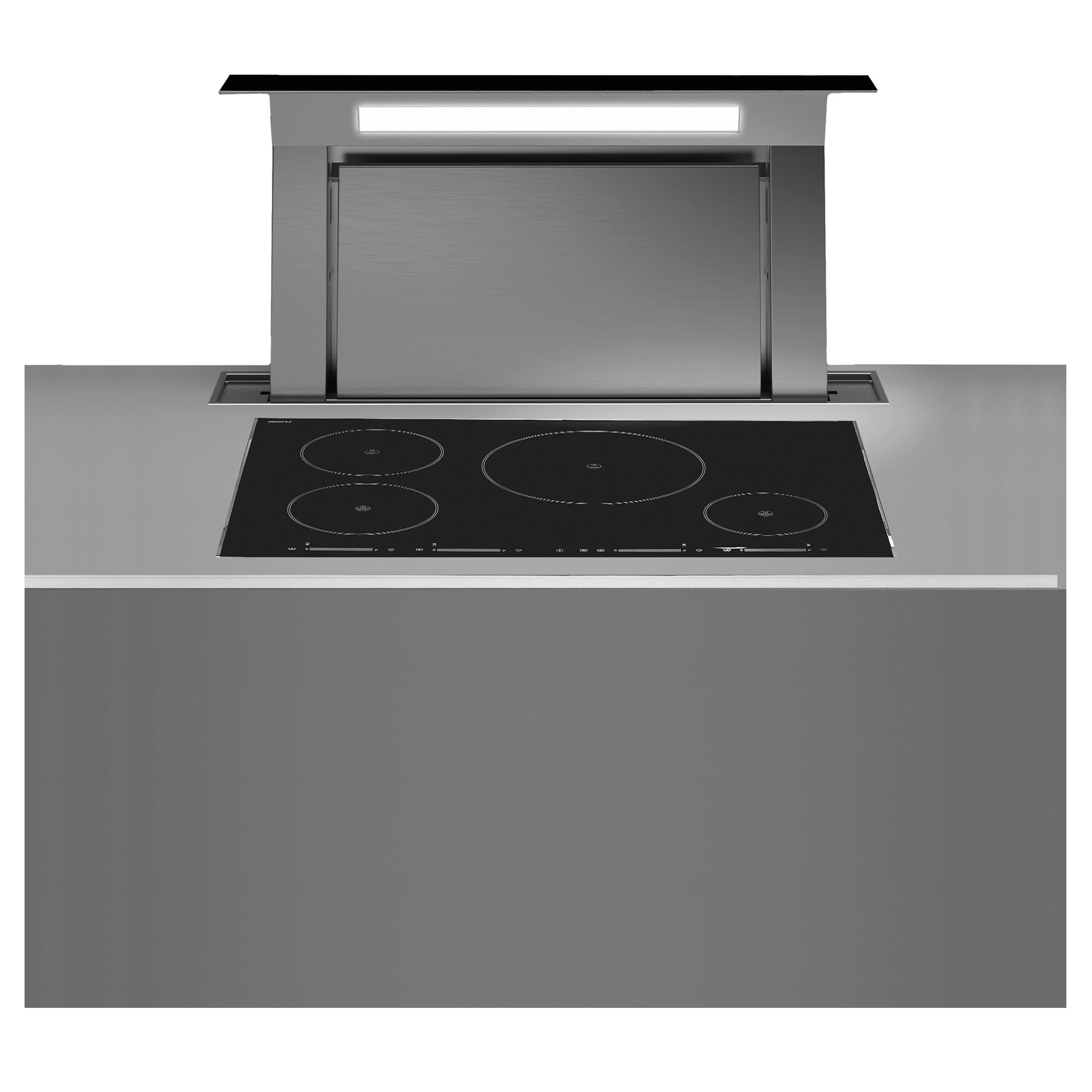 Falmec Downdraft System 90 cm downdraft - re-circulating operation Black Glass F8DD90B1-UC600