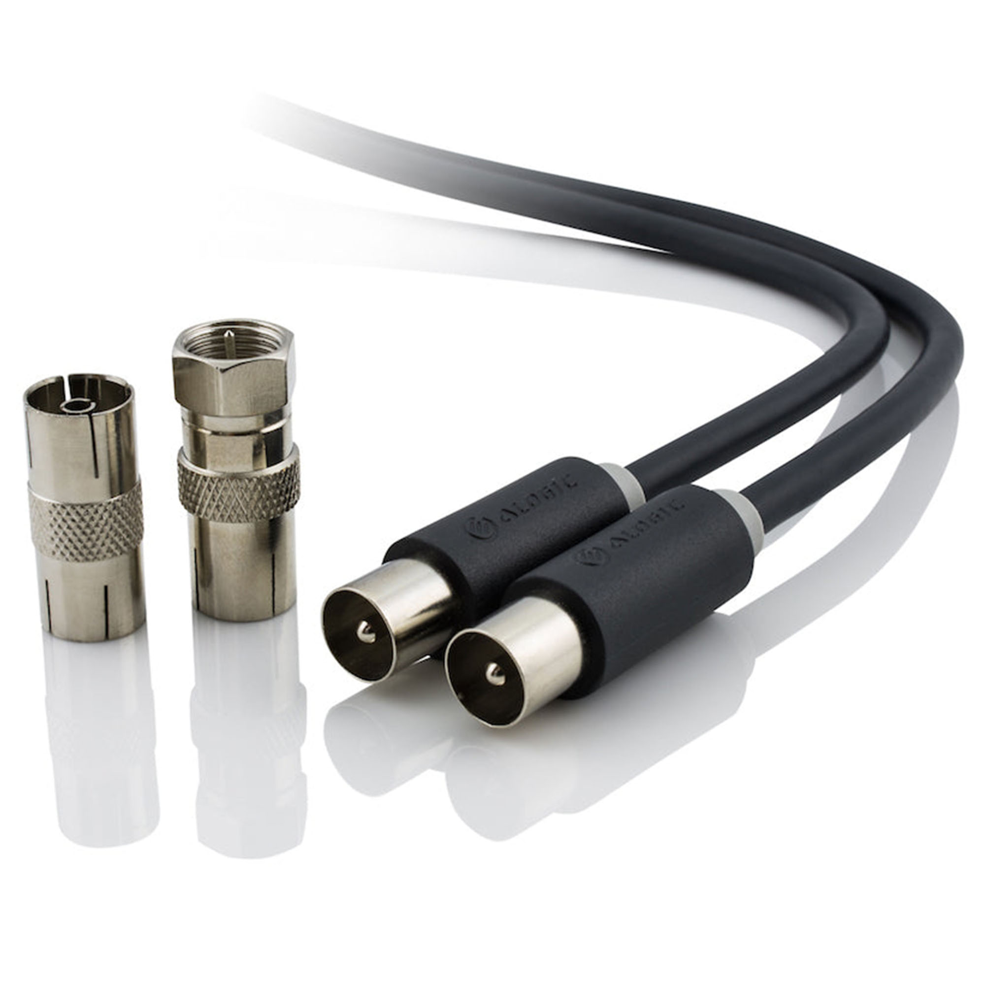 Alogic 1m TV Antenna Cable Male to Male TV-MM-01
