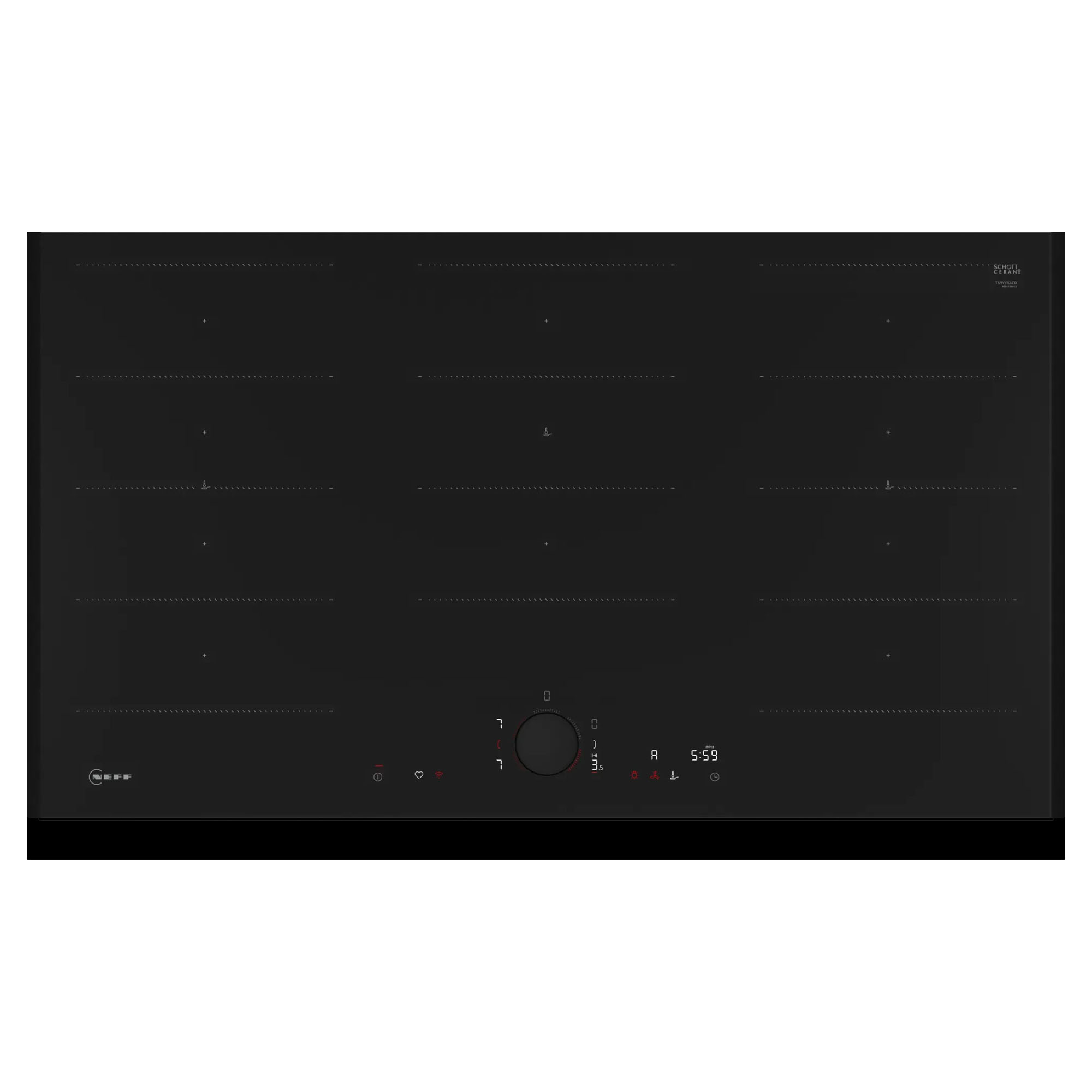 Neff 90cm Induction Cooktop with Twistpad Deep Black T69YYX4C0-DB