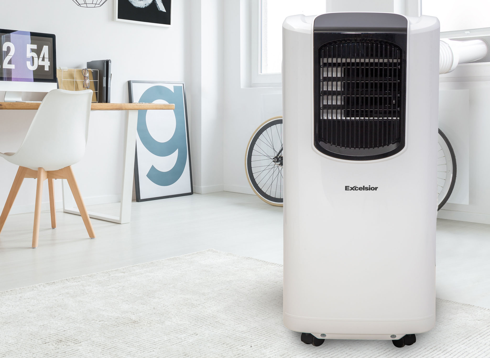 Excelair 2.3KW Portable Air Conditioner WiFi, White EPA58023W Buy Online with Afterpay