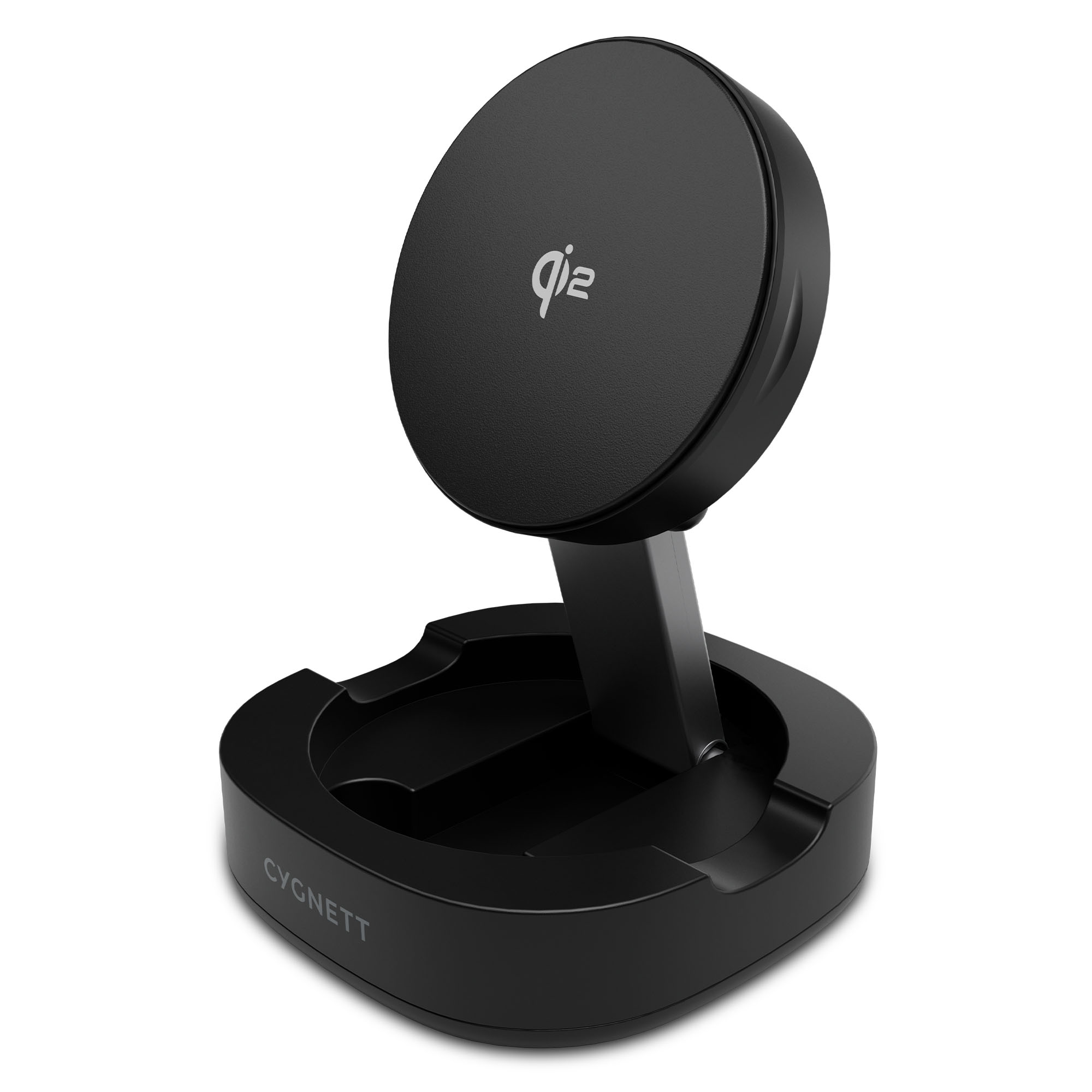 Cygnett ChargeBase Qi2.0 Single Wireless Charger - Black CY5790PPWIR