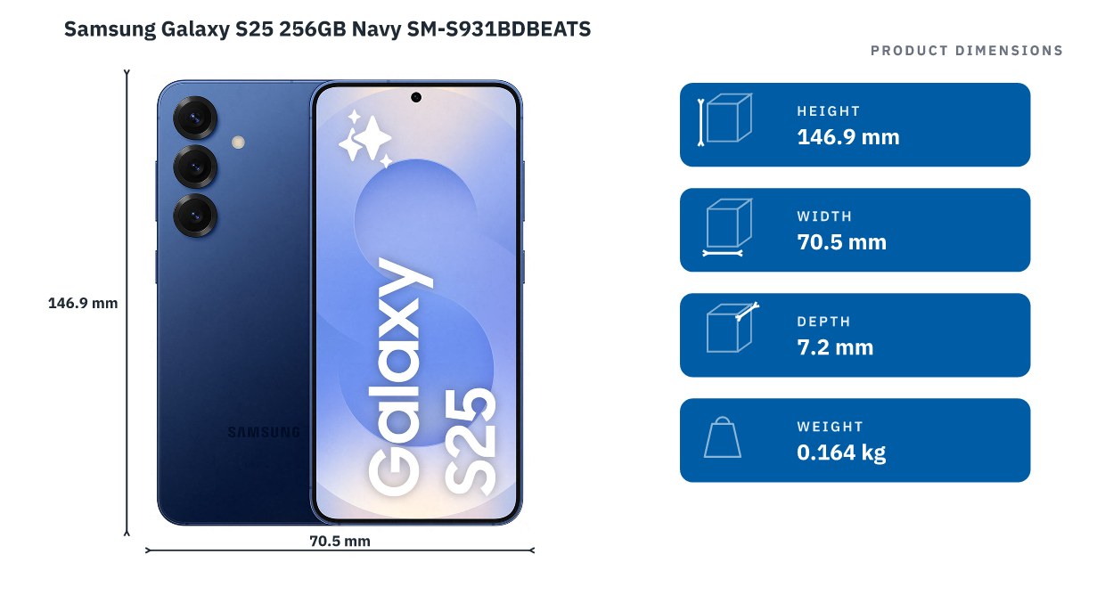 Samsung Galaxy S25 256GB Navy SM-S931BDBEATS - Bing Lee - Bing Lee