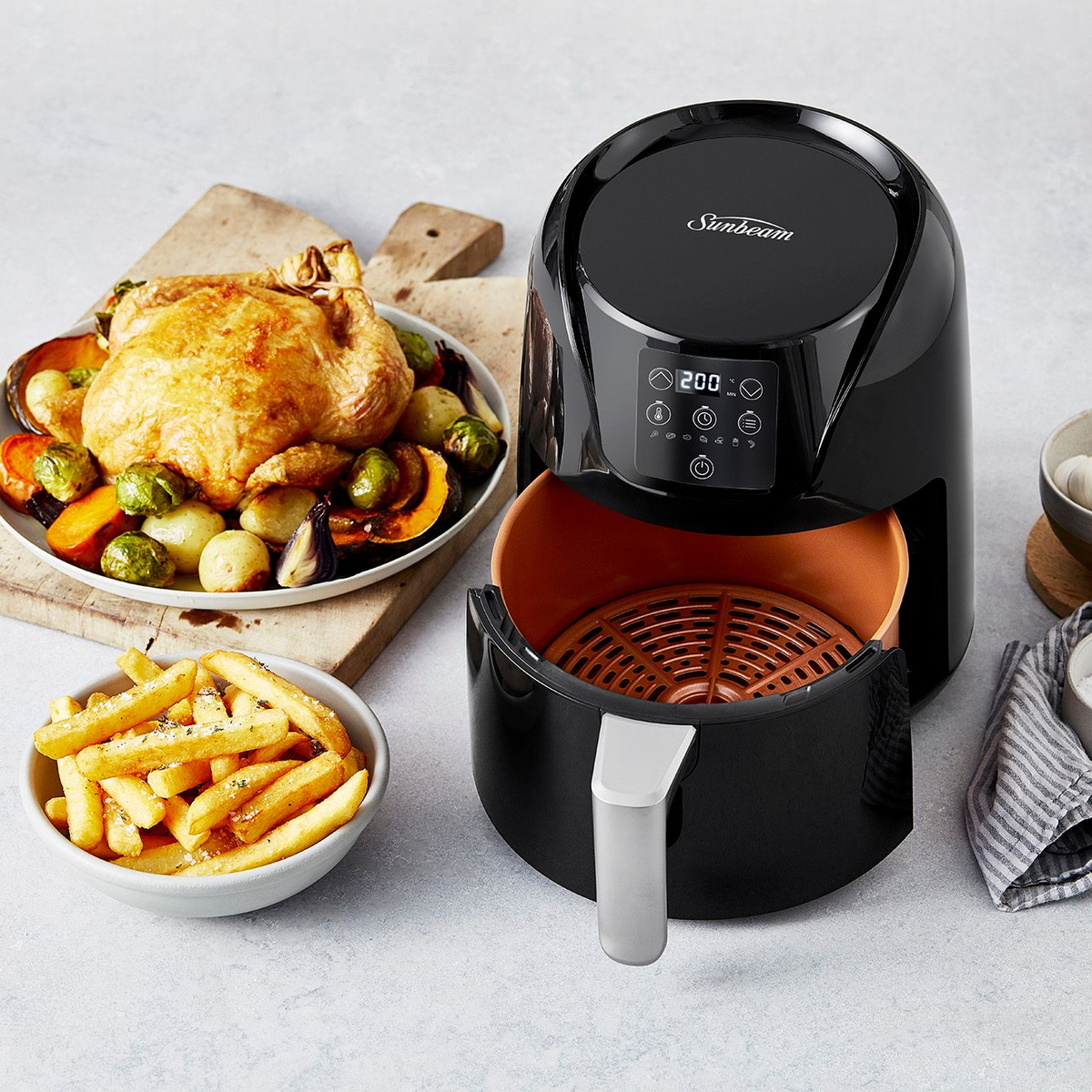 Sunbeam Digital Copper Infused DuraCeramic Air Fryer AFP4100BK Buy