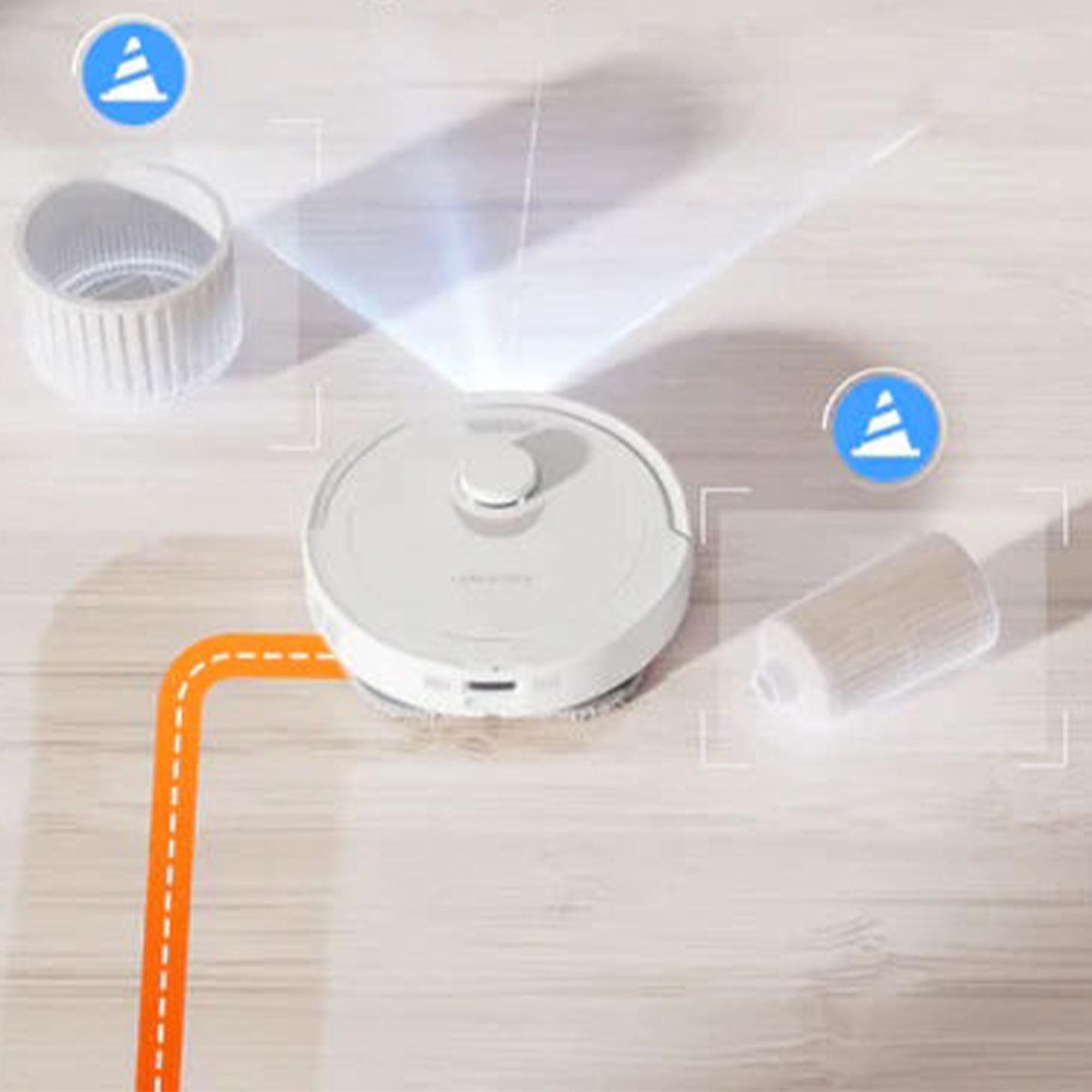 Roborock Q Revo Robotic Vacuum and Mop Cleaner White RRQR0203WHT