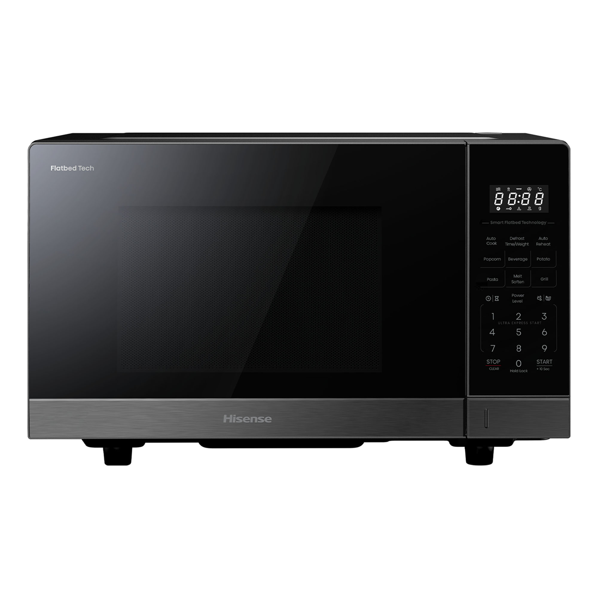 Hisense 30L 1000W Inverter Dark Stainless Flatbed Microwave w/ Grill HMBS3010PFG