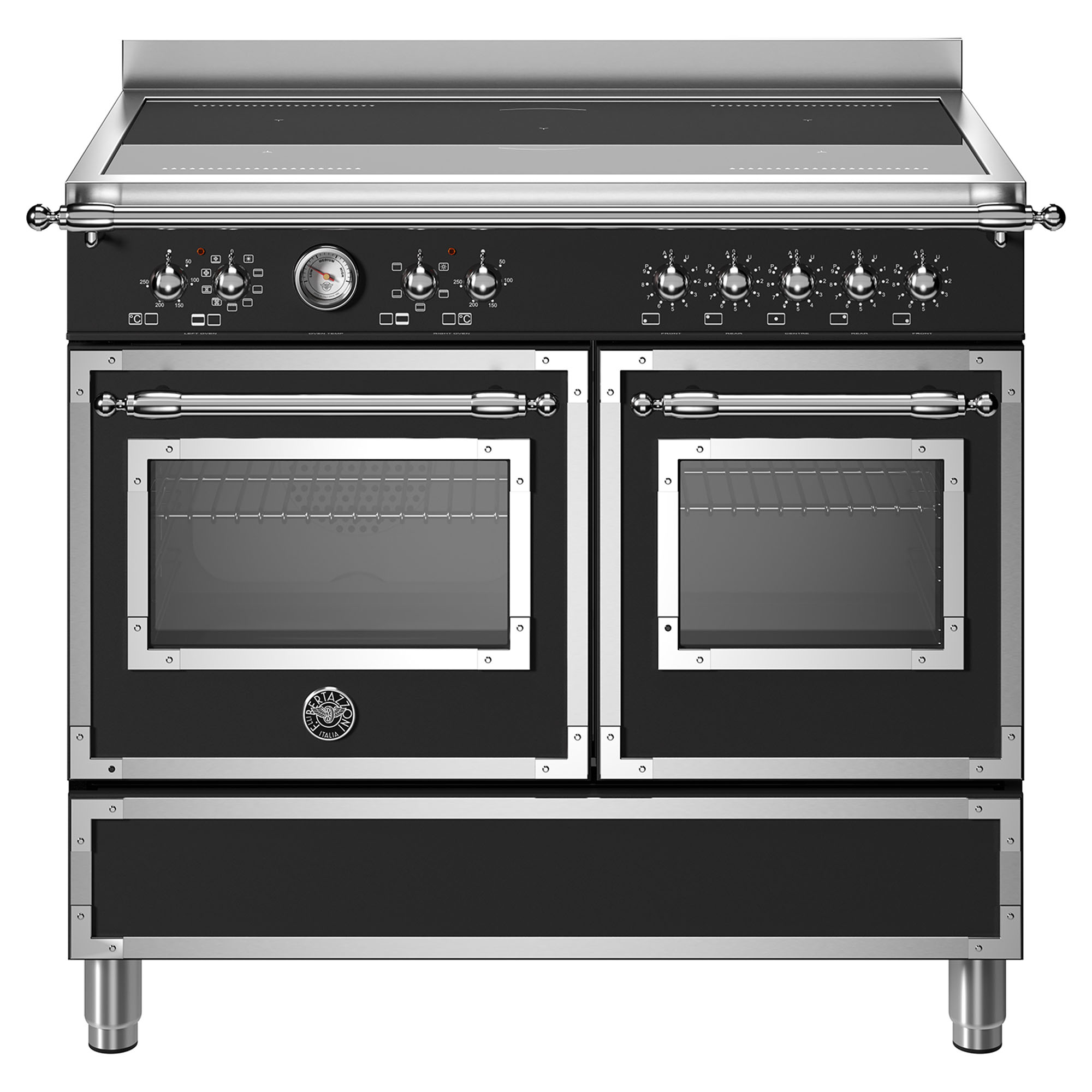 Bertazzoni Heritage 1000mm Induction Double Oven Cooker - Nero (Black) HER105I2ENET