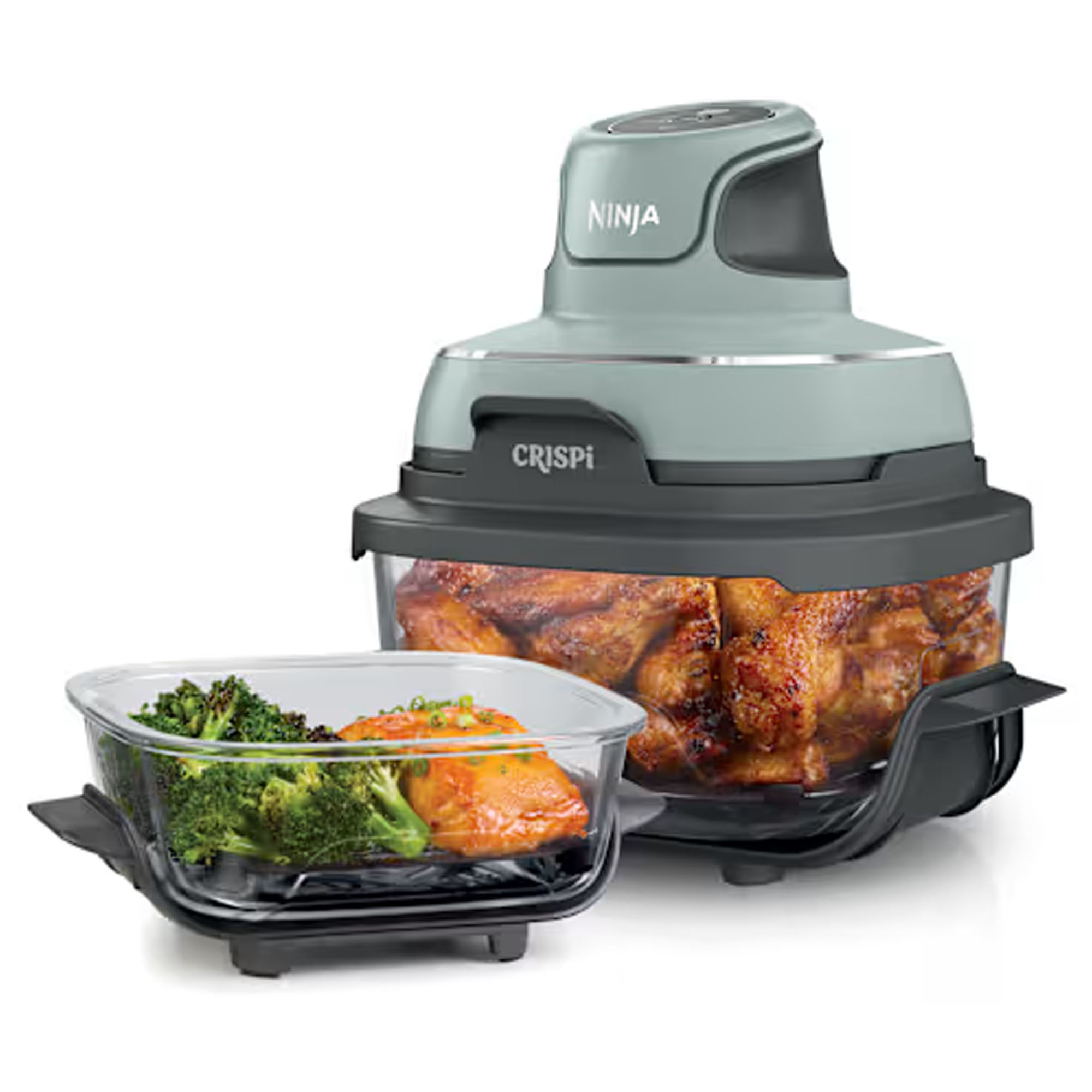 Ninja Crispi™ 4-in-1 Portable Glass Air Fryer Sage FN101SG