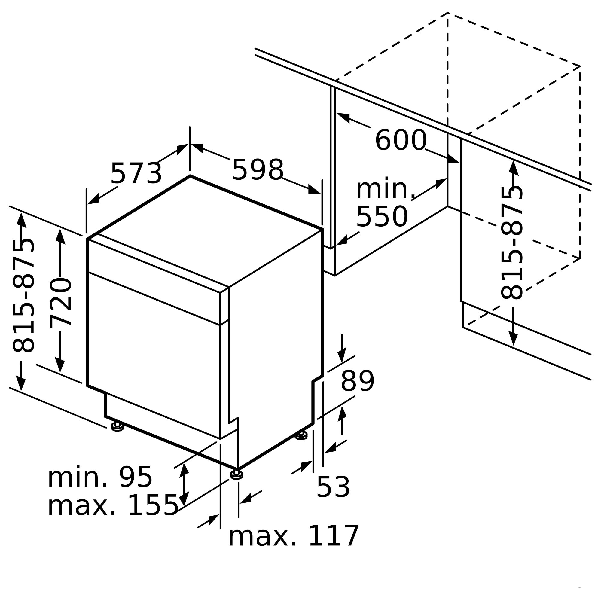 Bosch Serie 4 60CM BuiltUnder Dishwasher SMU4HVS01A Buy Online with