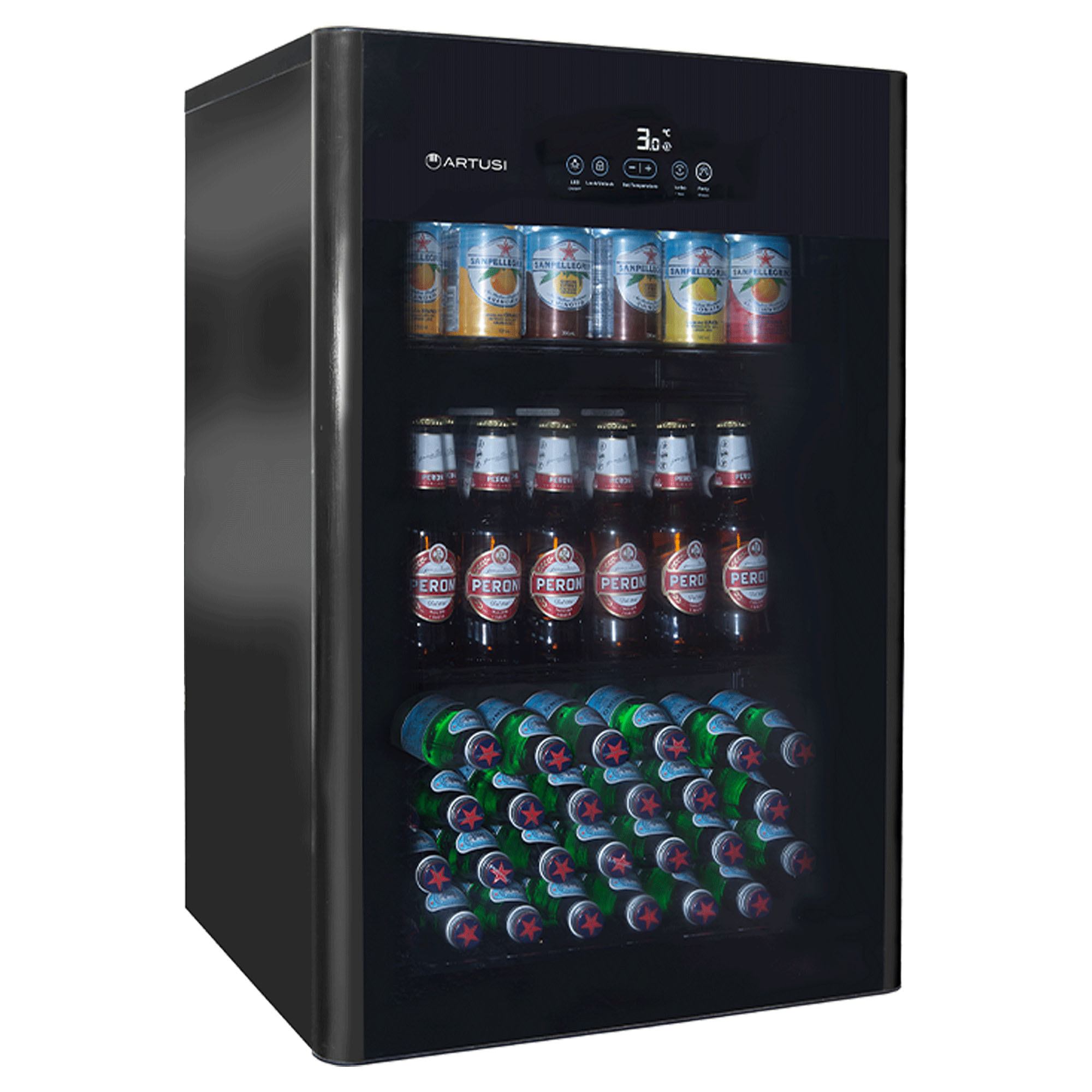 Artusi 100L Freestanding Beverage Centre Black ABC1B