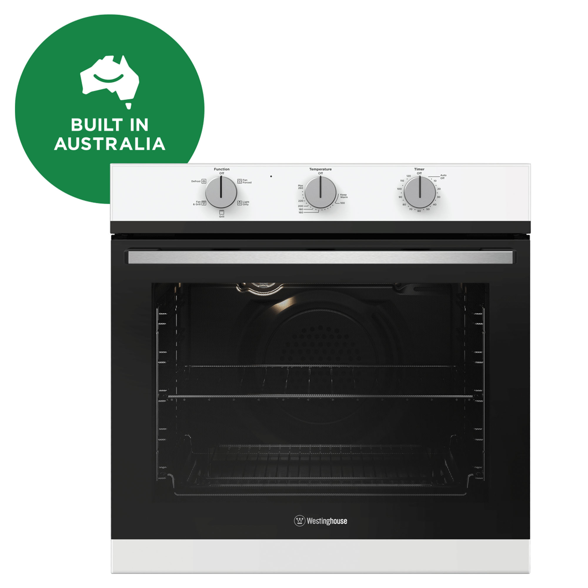 Westinghouse 60cm MultiFunction 5 Oven, White WVE612WCP Buy Online