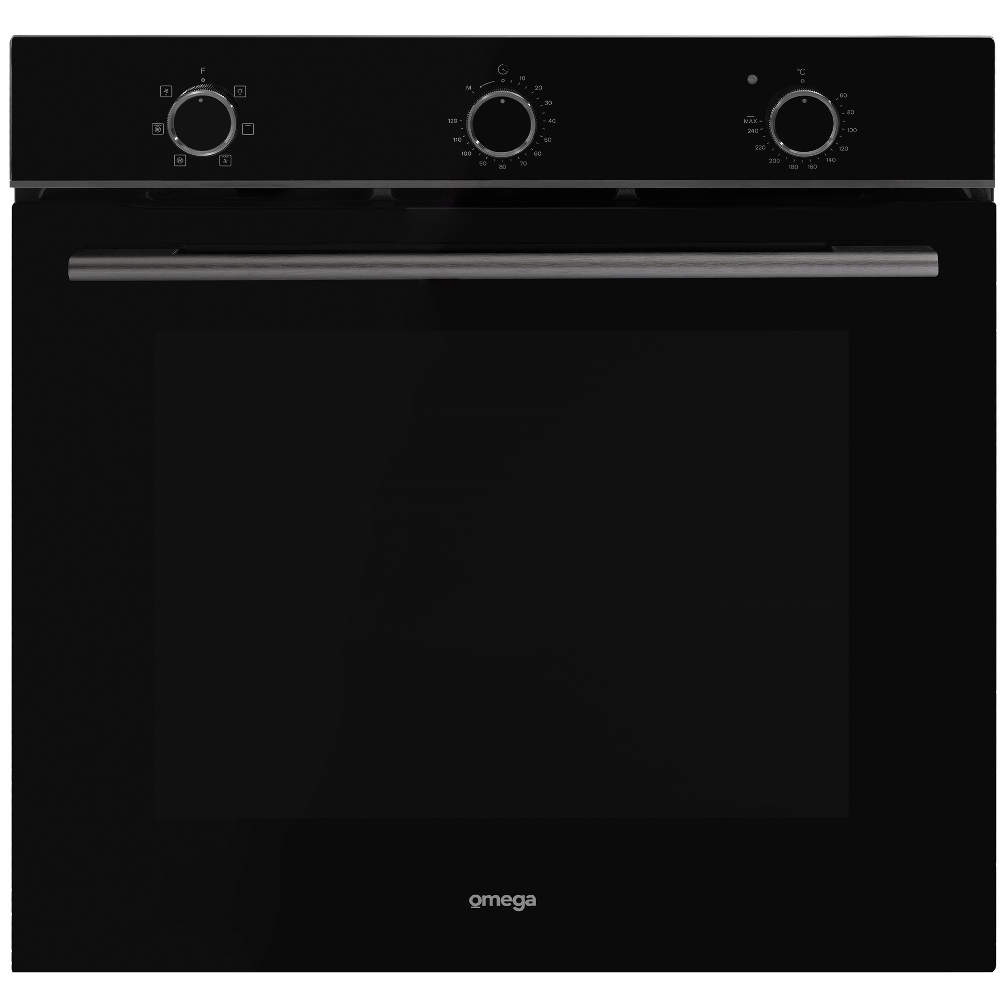 Omega 60cm 6 Function Electric Oven, Midnight