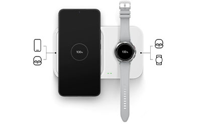 Samsung Super Fast Wireless Charger Duo Ep P5400bbegww Buy Online With Afterpay Zippay Bing Lee