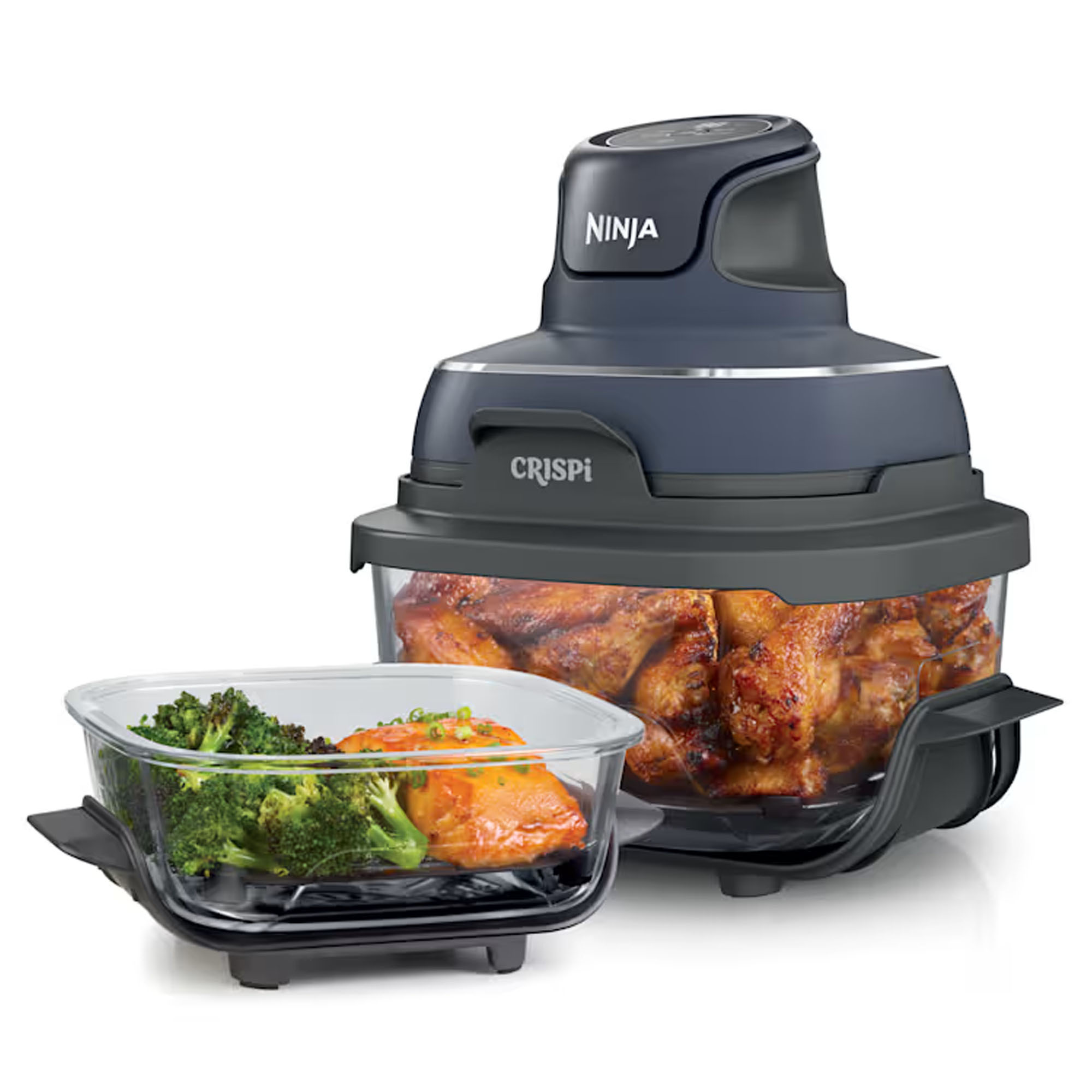 Ninja Crispi™ 4-in-1 Portable Glass Air Fryer Cyberspace FN101GY