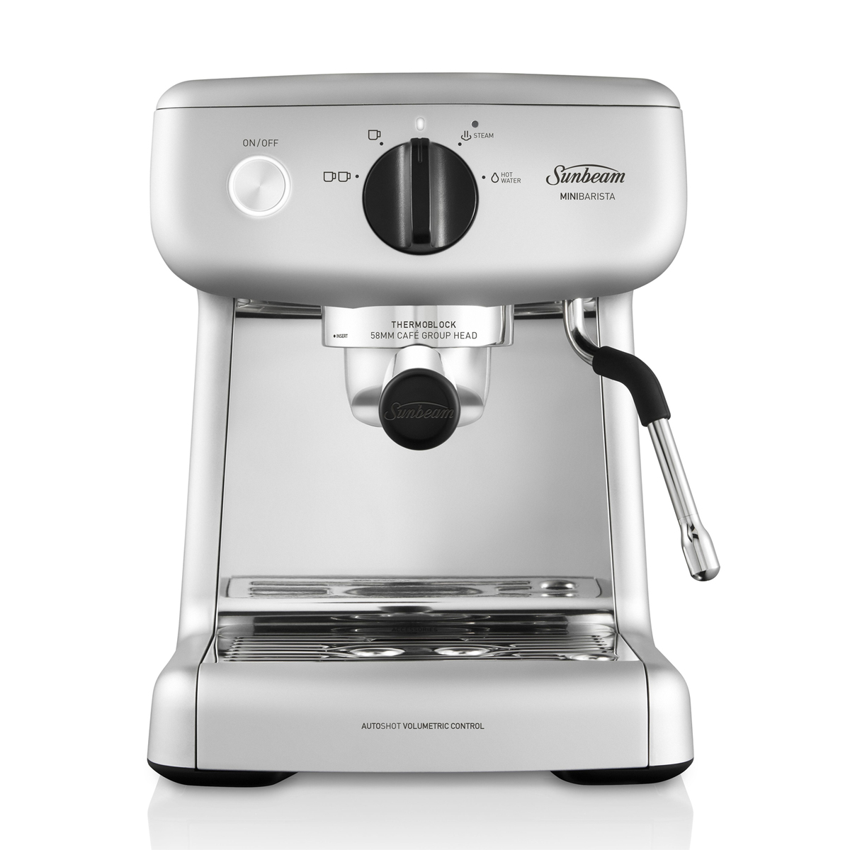 Sunbeam Mini Barista Espresso Machine Silver EM4300S. Buy Online with