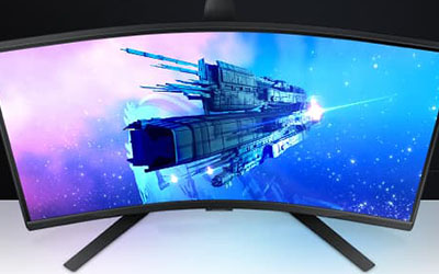 Samsung 32" Odyssey G65B Curved QLED QHD Gaming Monitor LS32BG652EEXXY ...