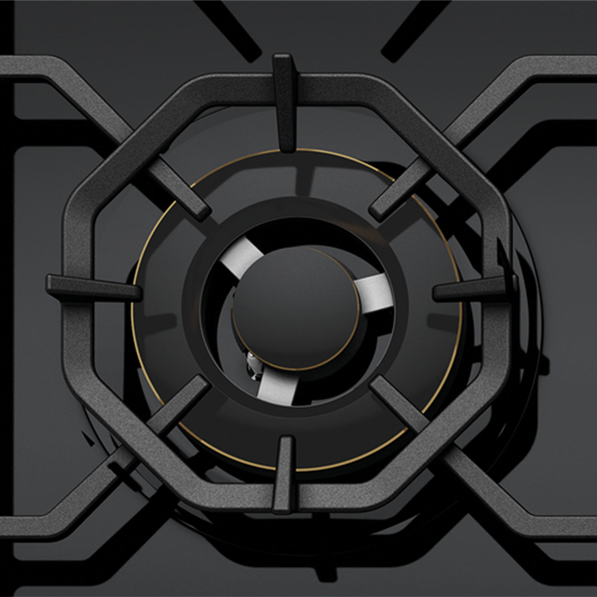 Westinghouse 90cm 5 Burner Black Ceramic Glass Gas Cooktop WHG959BD