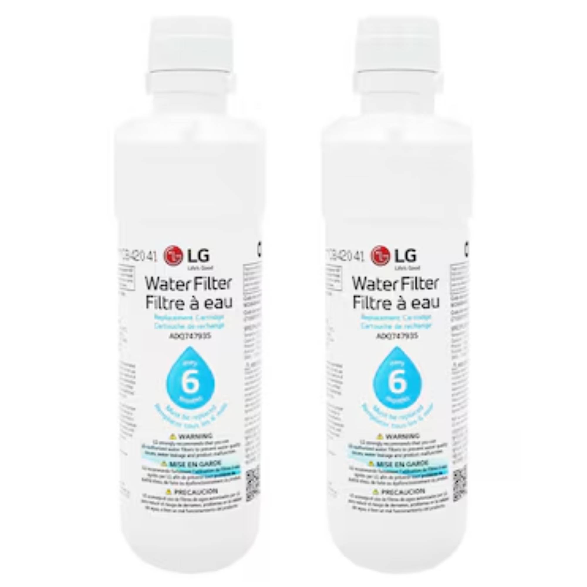 LG LT1000P2 Refrigerator Water Filter (2 Packs) AGF80300812