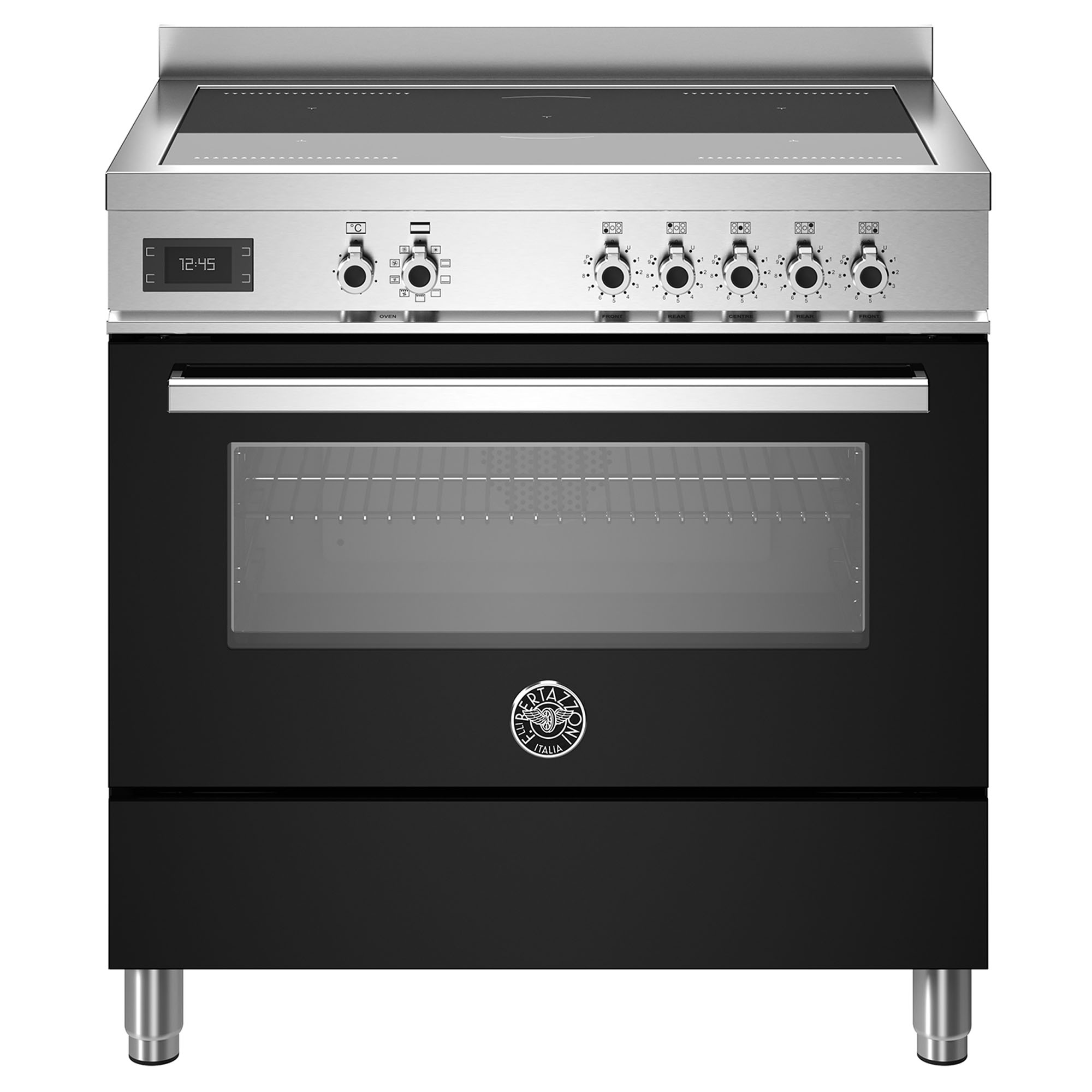 Bertazzoni Professional 900mm Induction Cooker - Nero (Black) PRO95I1ENET