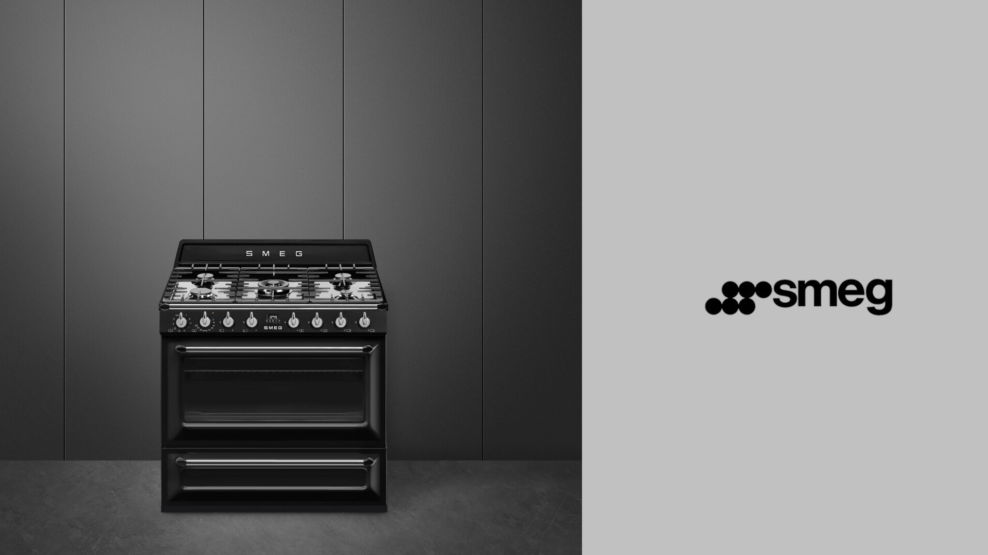 Smeg Victoria 90cm Dual Fuel Freestanding Oven Black TRA90BL2NPF Buy