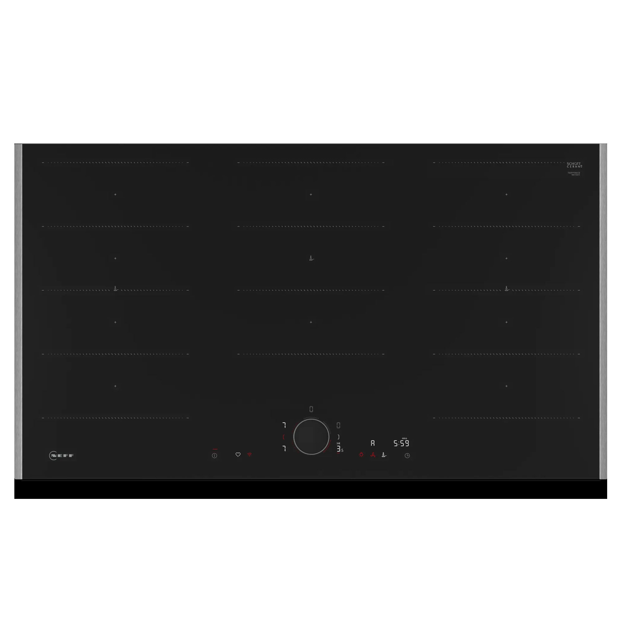 Neff 90cm Induction Cooktop with Twistpad Metallic Silver T69YYX4C0-MS