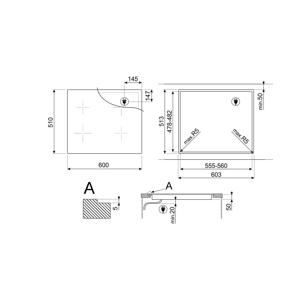 Smeg 70cm Induction Cooktop SAI4744D Buy Online with Afterpay