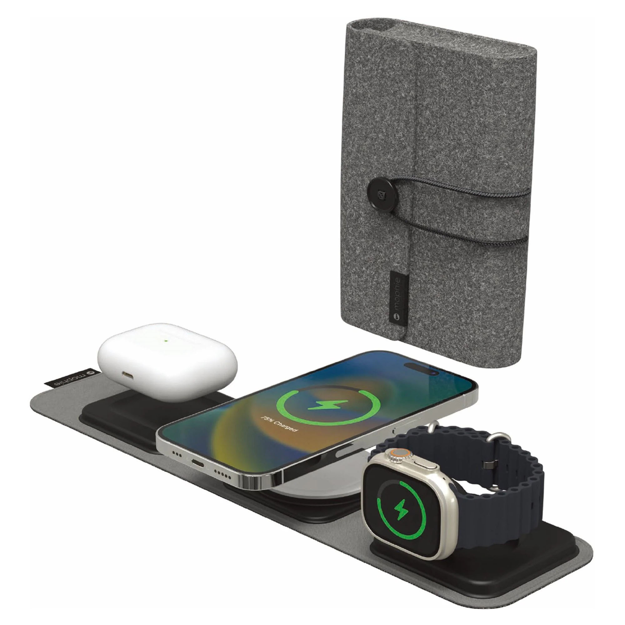 Mophie 3-in-1 MagSafe Wireless Travel Charger 401311506