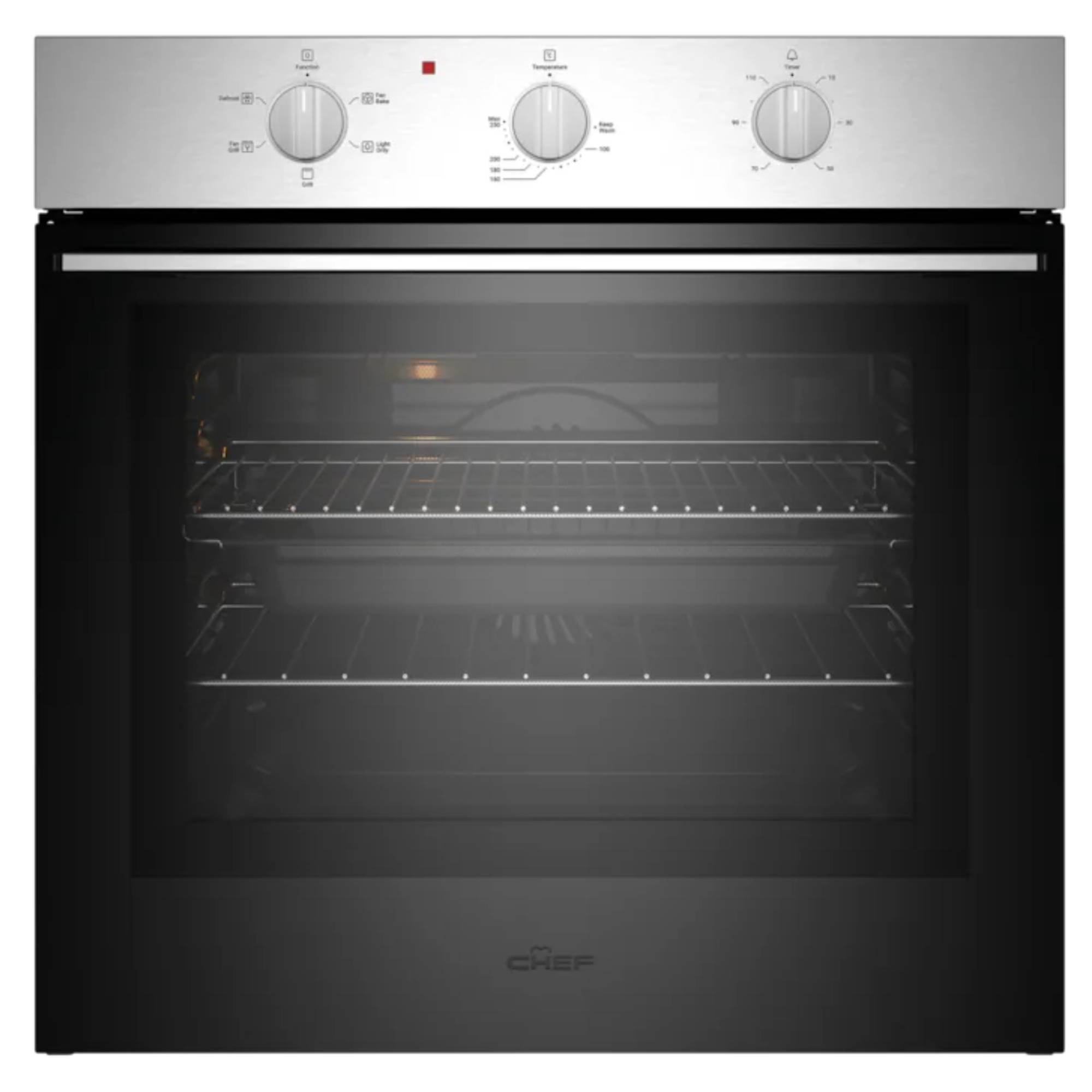 Chef 60cm 5 Function Stainless Steel Oven CVE6312SC
