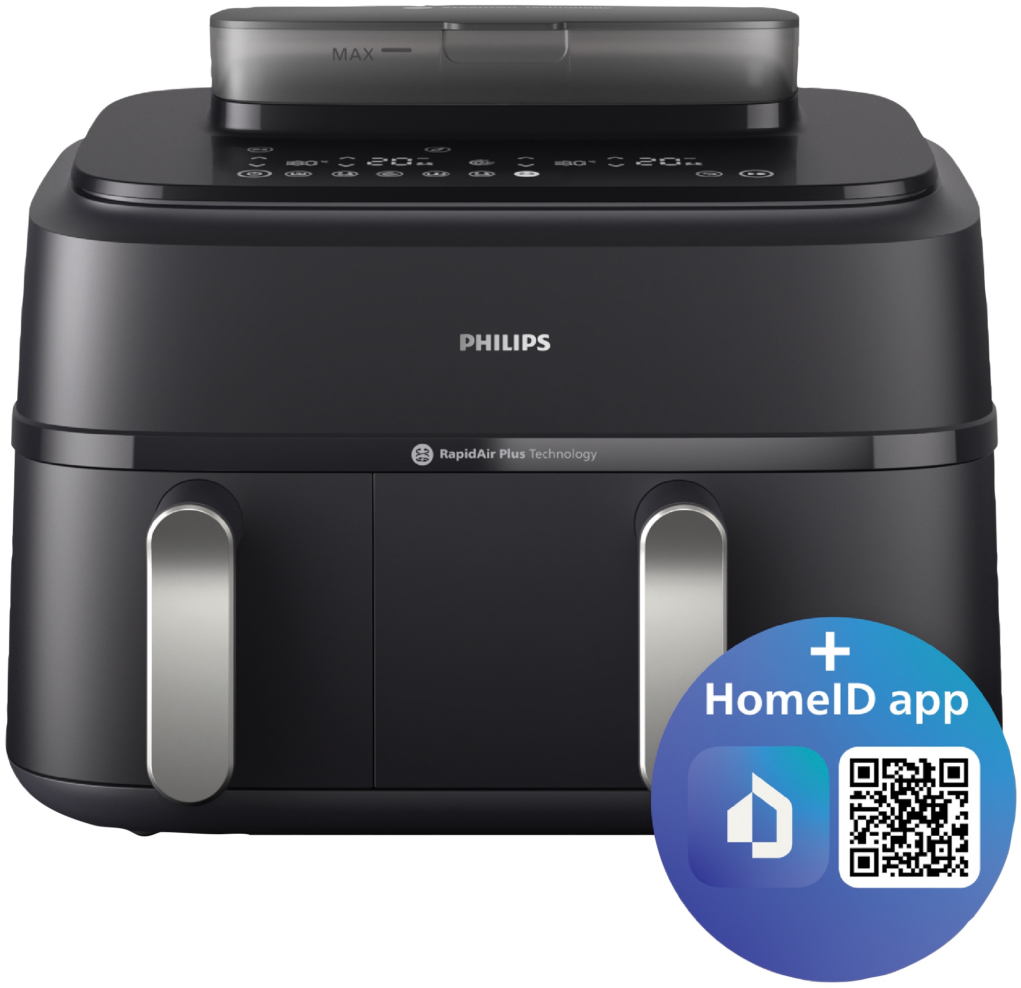 Philips Brand Informatics Philips 5000 Series 9 Litre XXL Dual Basket Steam Airfryer NA551/00 ...