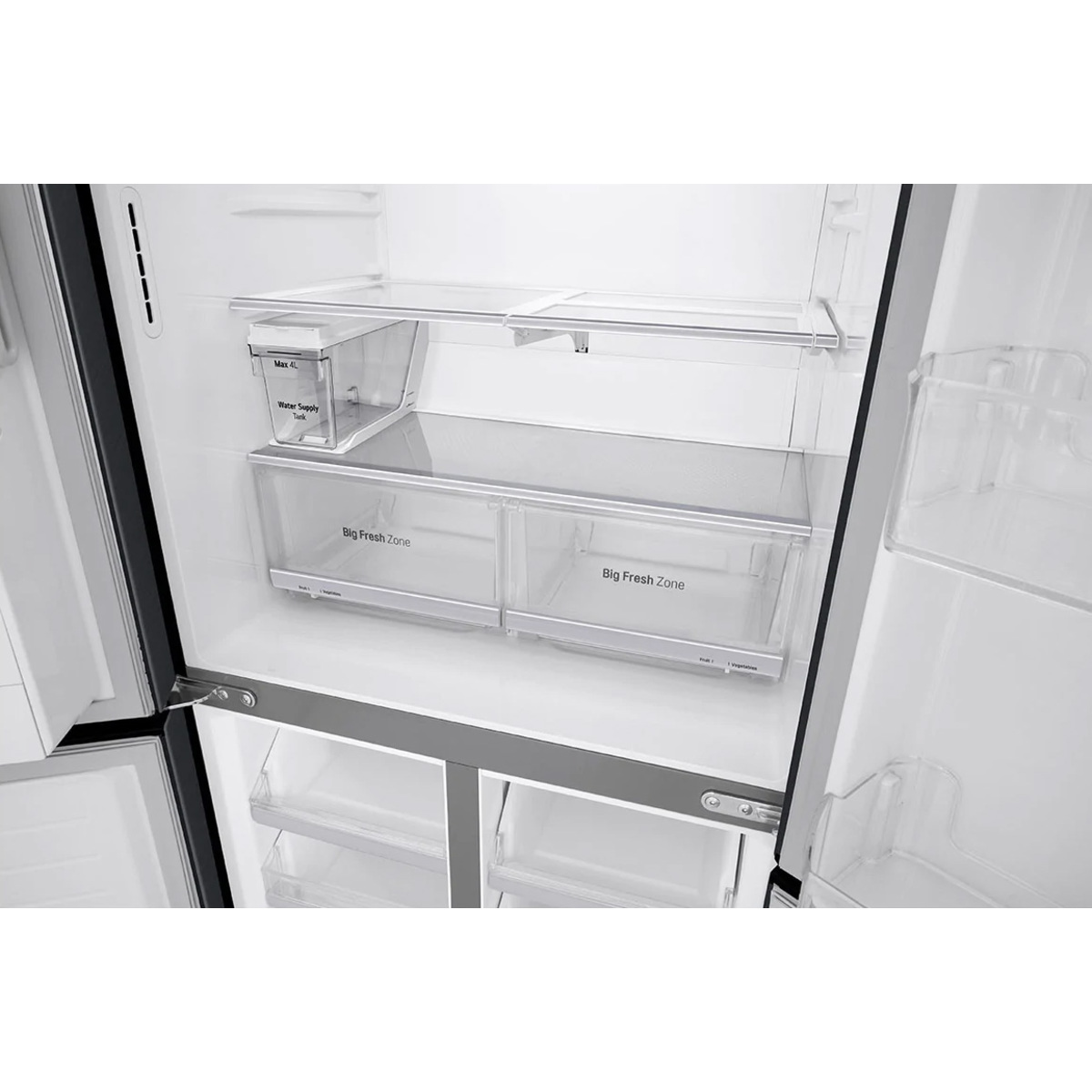 LG 506L Slim NonPlumbed French Door Fridge Matte Black GFL570MBNL