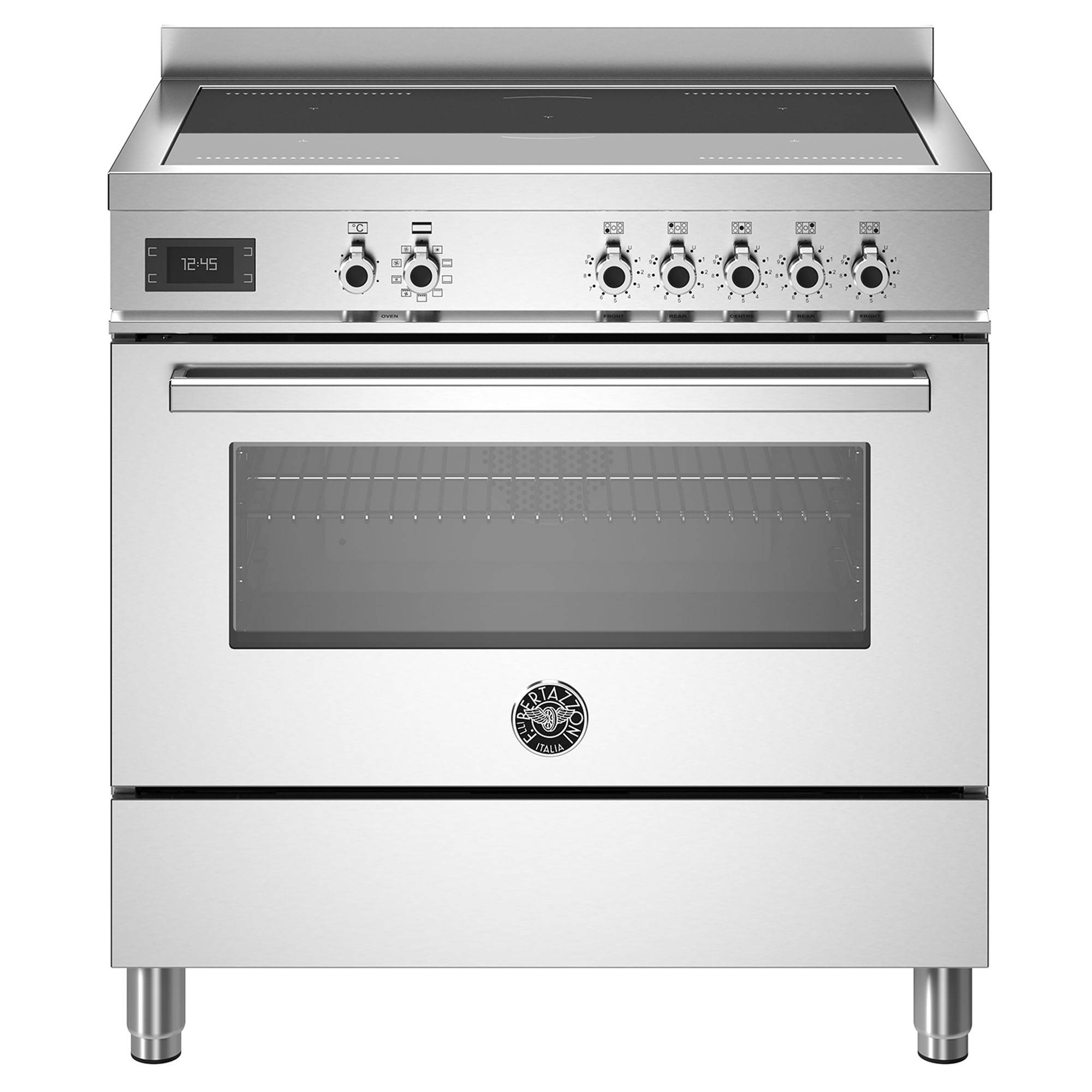 Bertazzoni Professional 900mm Induction Cooker - Stainless Steel PRO95I1EXT