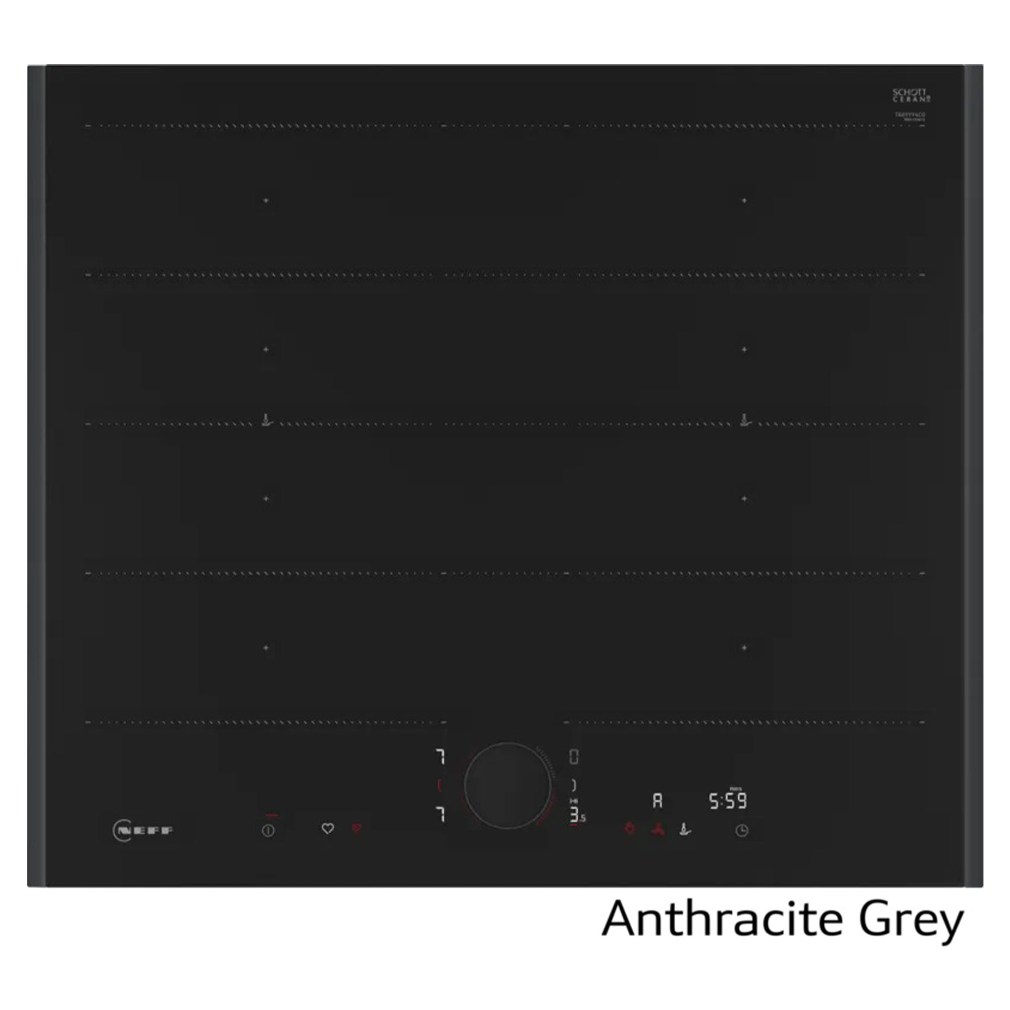 Neff Flex Induction Cooktop 60cm Flex Design Anthracite Grey T66YYY4C0H-AG