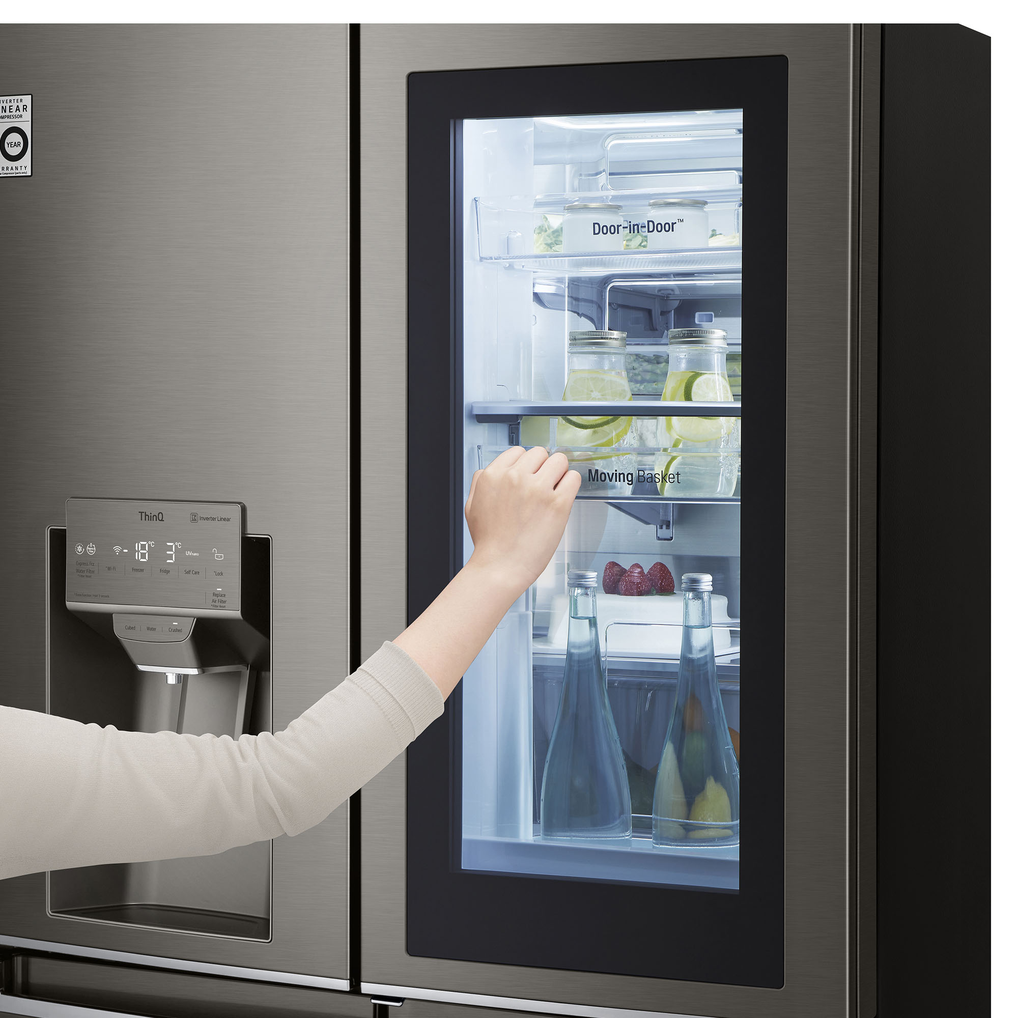 inverter refrigerator with big freezer