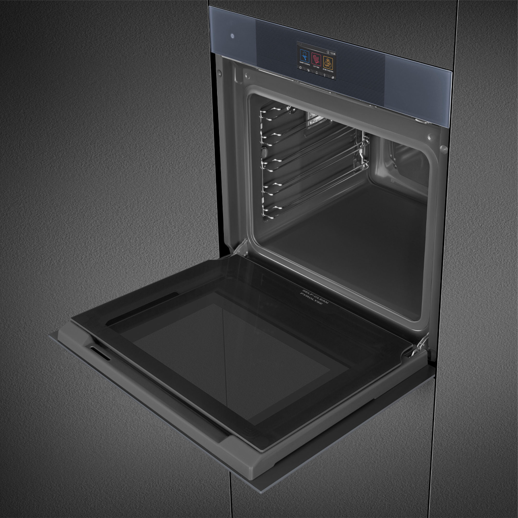 Smeg Linea 60cm Steam100 Pro Oven Neptune Grey SOA6104S4PG. Buy