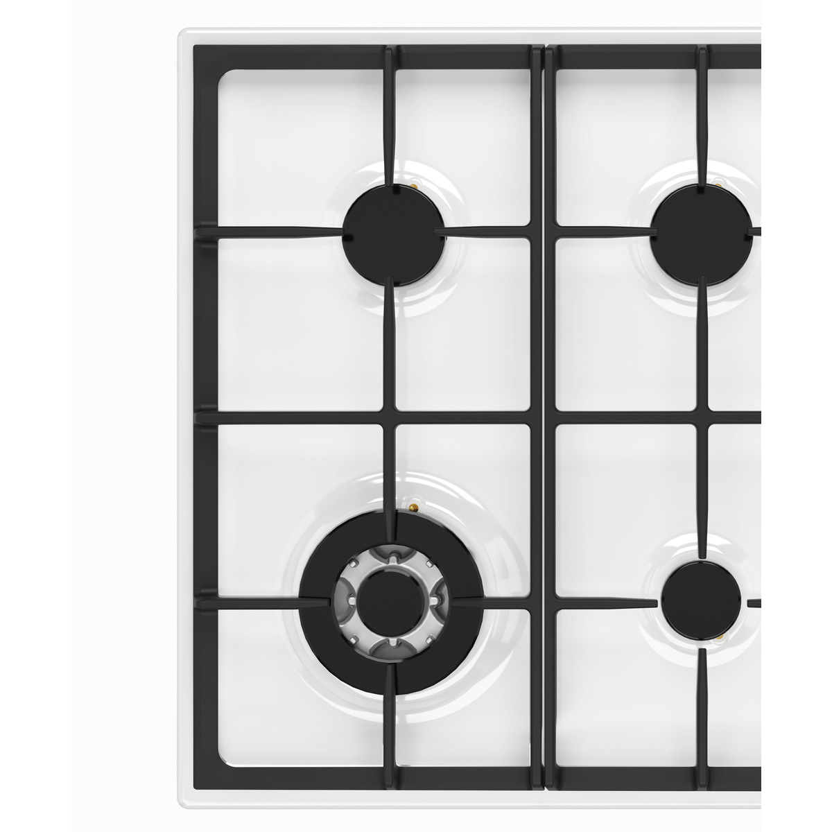 Chef 60cm 4 Burner Gas CooktopWhite CHG644WC Buy Online with Afterpay