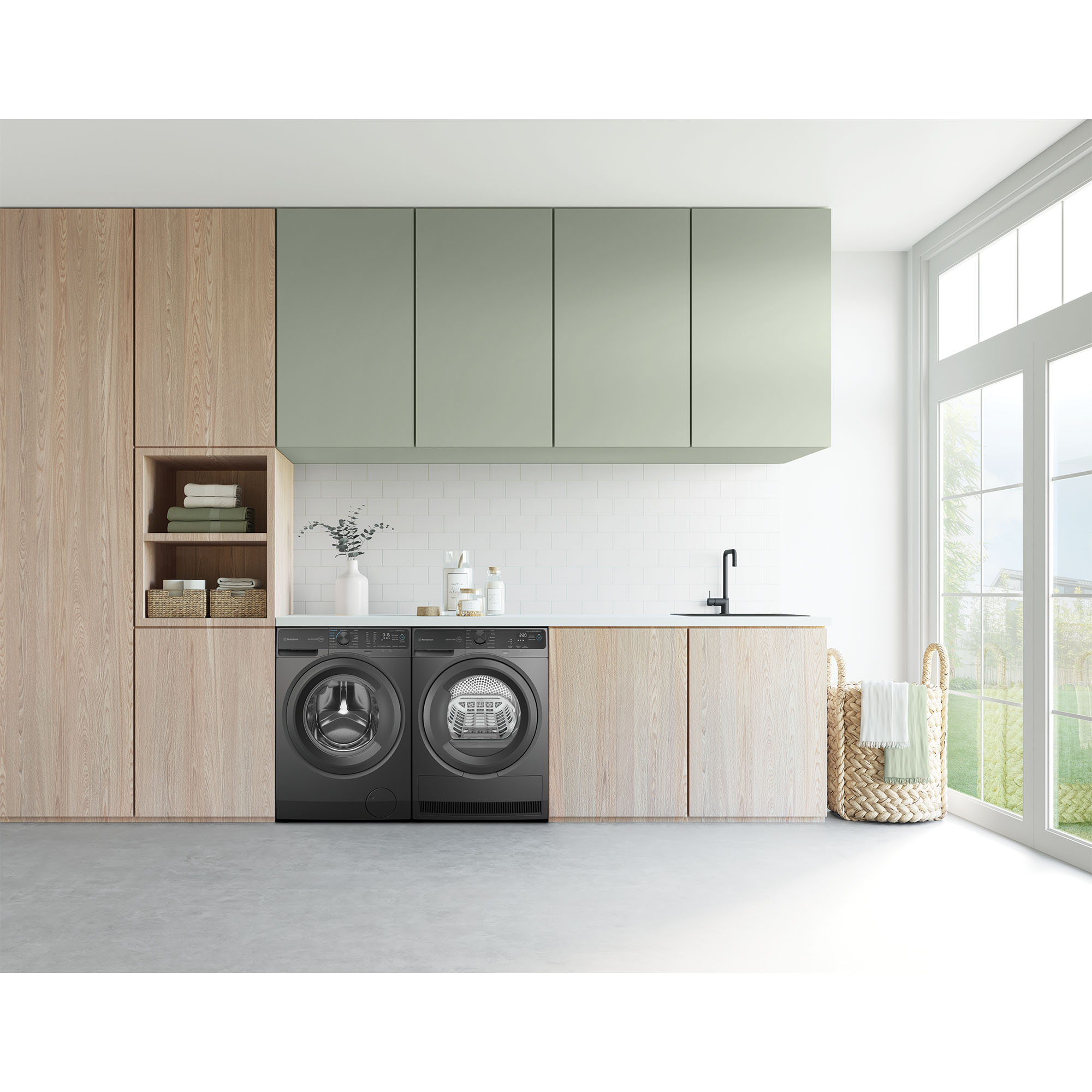 Westinghouse Dark Grey 10kg Front Loader Washing Machine 1400rpm