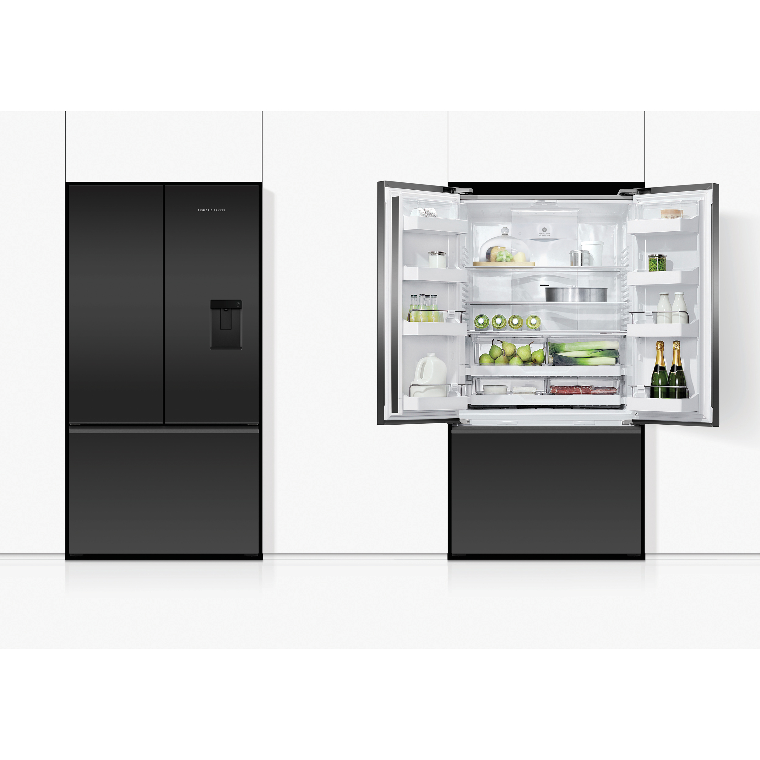 Fisher & Paykel Freestanding French Door Refrigerator Freezer, 90cm