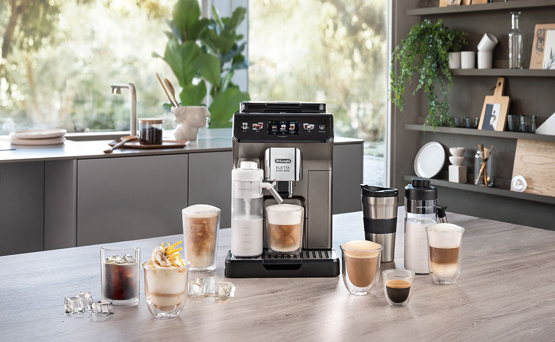 Delonghi Eletta Explore, Titanium Fully Automatic Coffee Machine