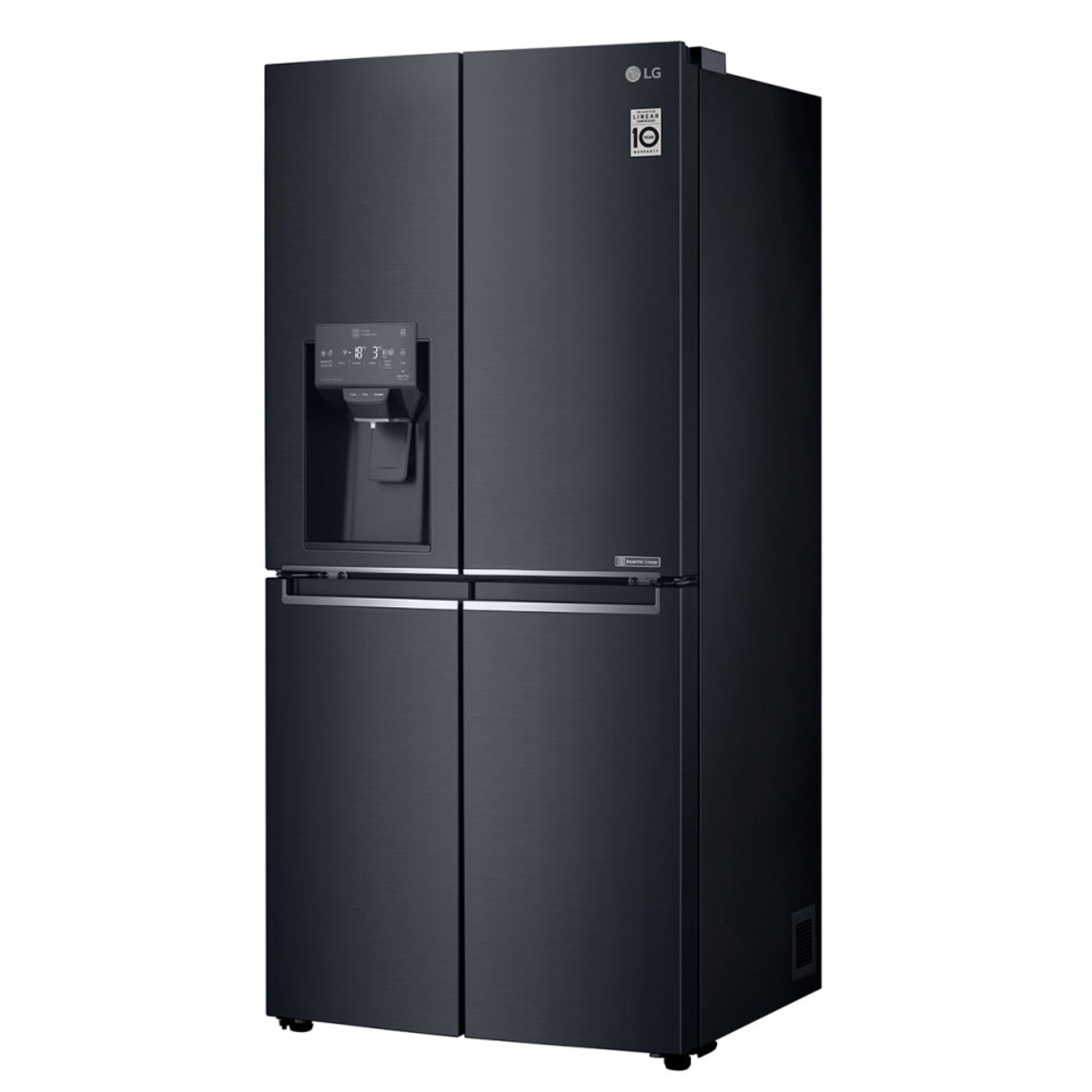 LG 506L Slim Plumbed French Door Fridge Matte Black Finish GFL570MBL