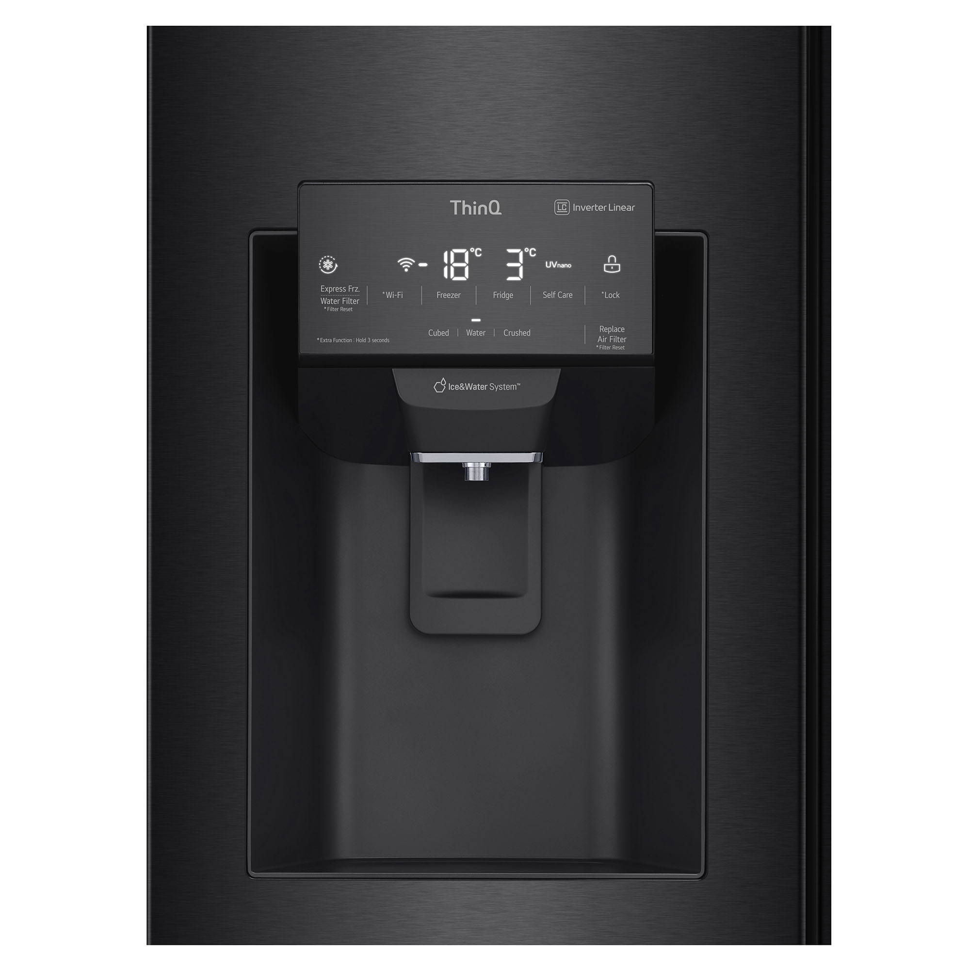 LG 508L Slim French Door Fridge Matte Black GFV570MBLC Buy Online