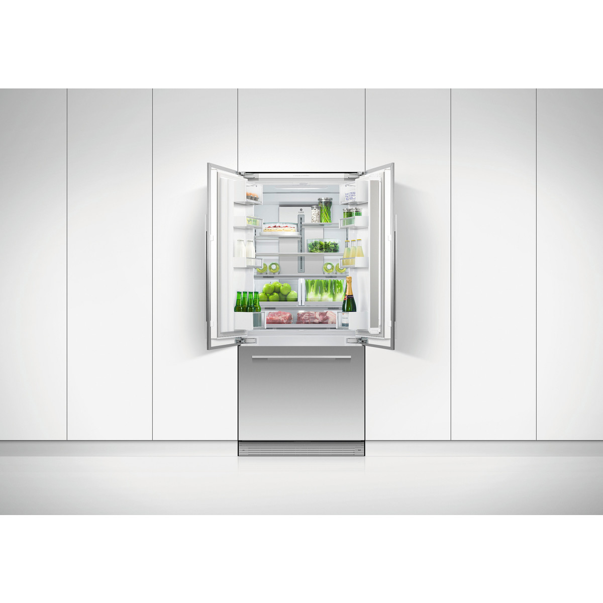 Fisher & Paykel Series 7 Integrated French Door Refrigerator Freezer