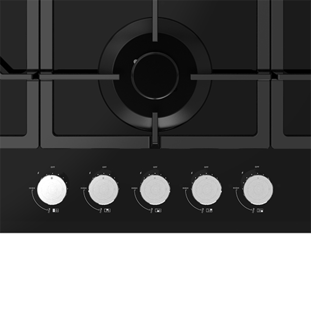 Inalto 90cm Gas on Glass Cooktop ICGG905W Buy Online with Afterpay