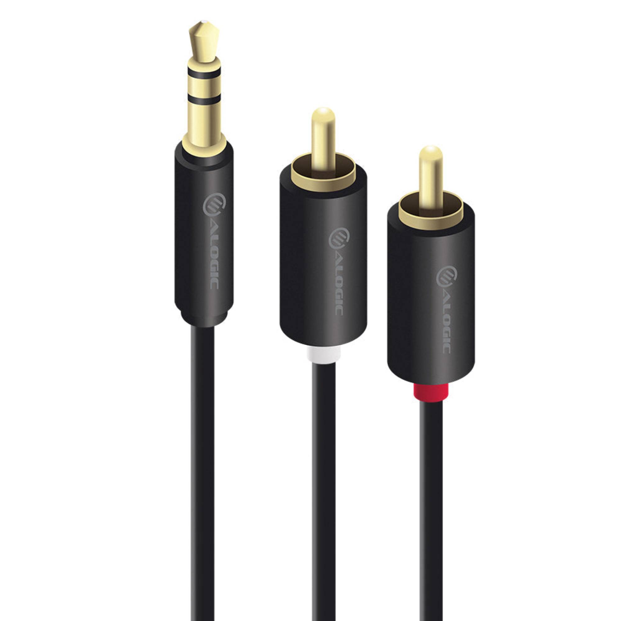 Alogic 3.5mm Stereo Audio to 2 X RCA Stereo Cable AD-SPL-02